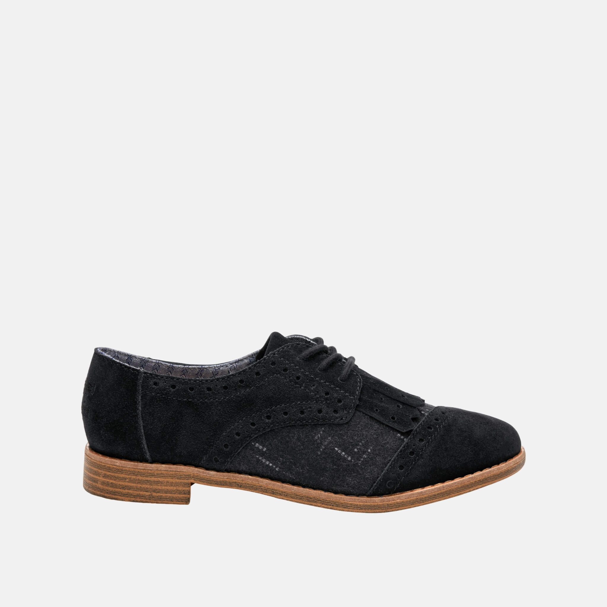 Toms Kiltie Brogue Black
