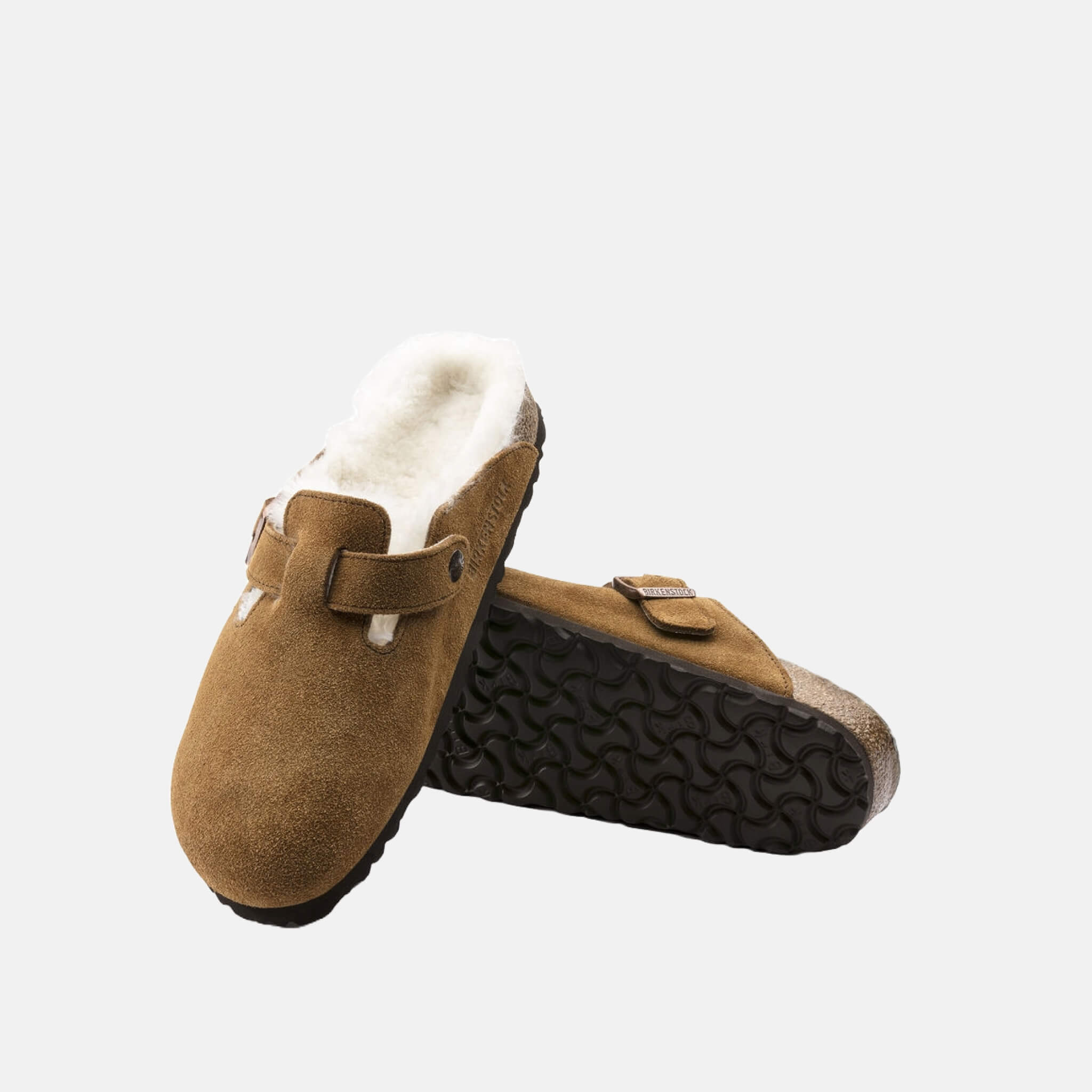 Birkenstock Boston Shearling Suede Leather