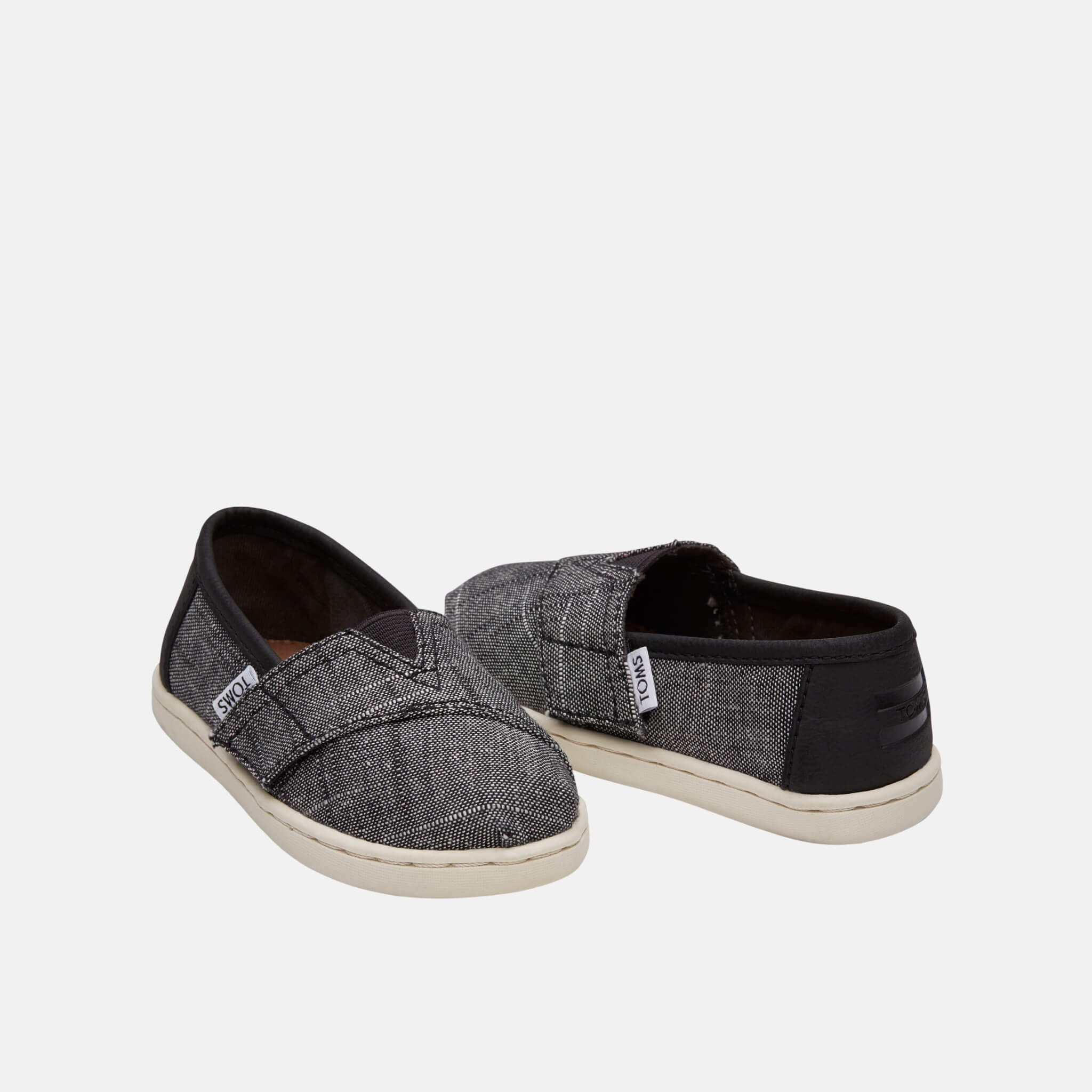 Toms Textured Seasonal Classics Tiny Alpargata Grey
