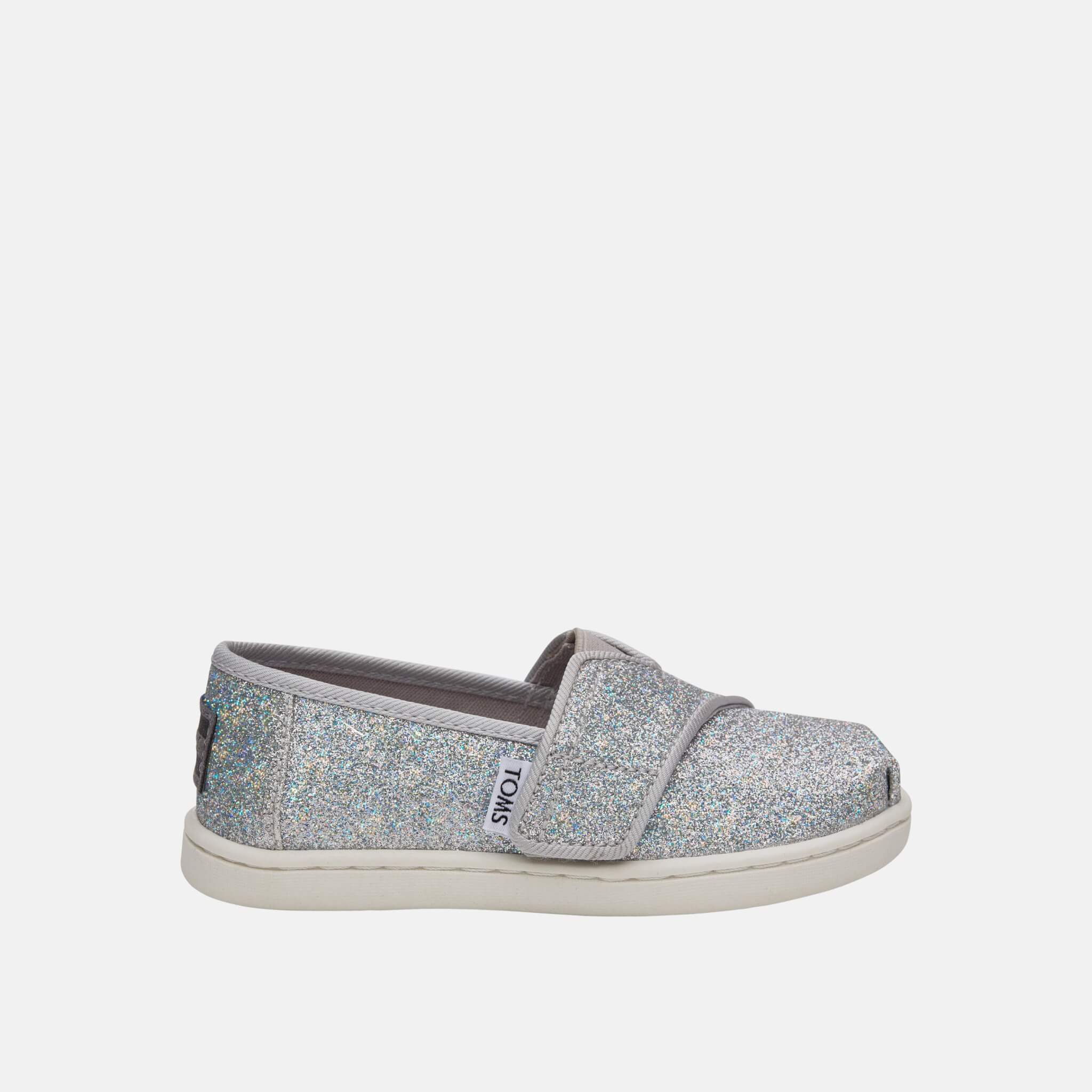 Toms Tiny Alpargata Silver