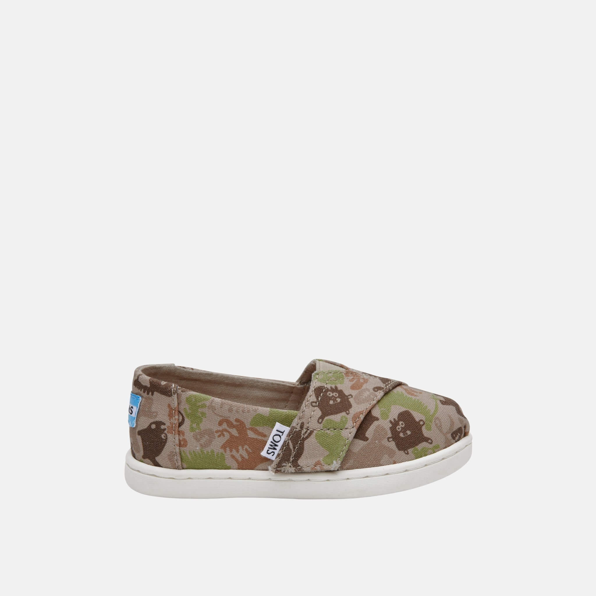 Toms Creatures Camo Seasonal Classics Tiny Alpargata Beige