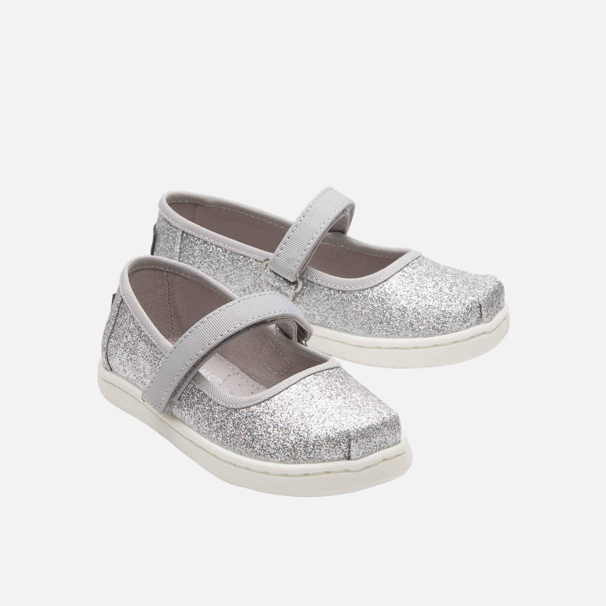 Toms Tiny Mary Jane SIlver