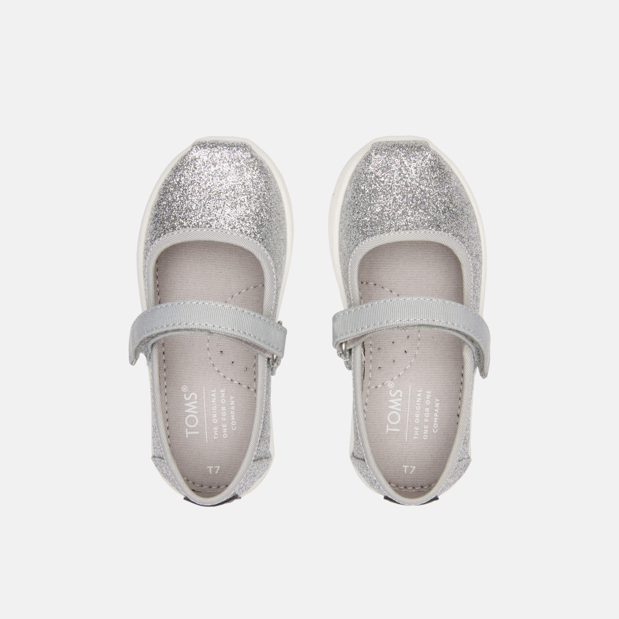 Toms Tiny Mary Jane SIlver