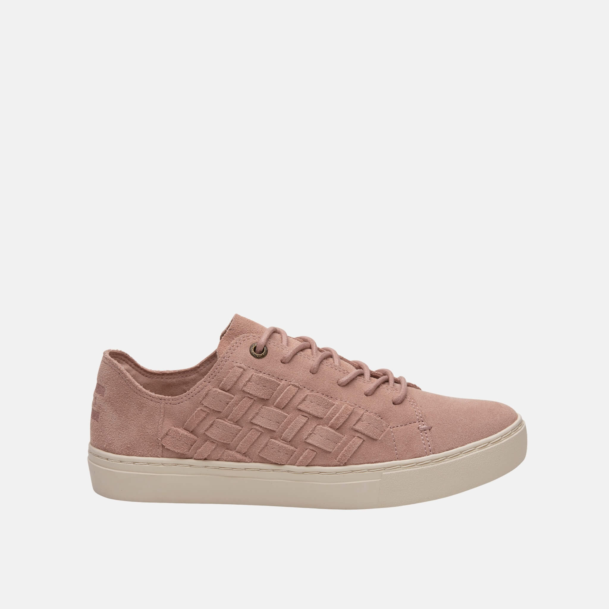 Toms Suede Basketweave Lenox Pink