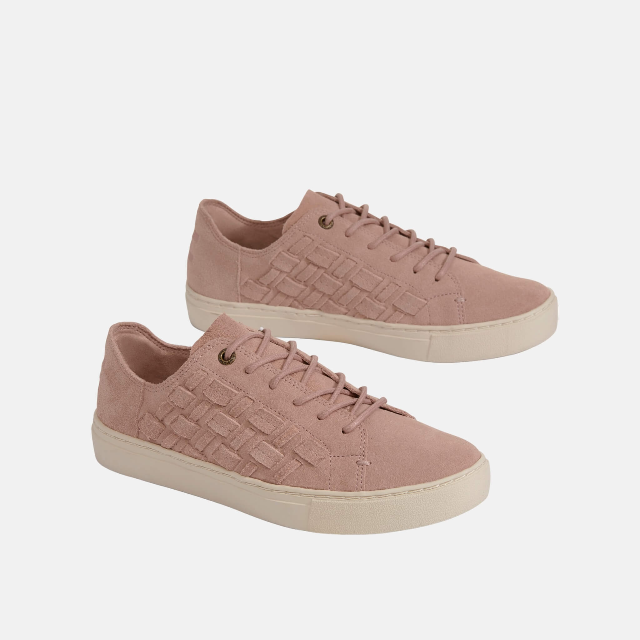 Toms Suede Basketweave Lenox Pink