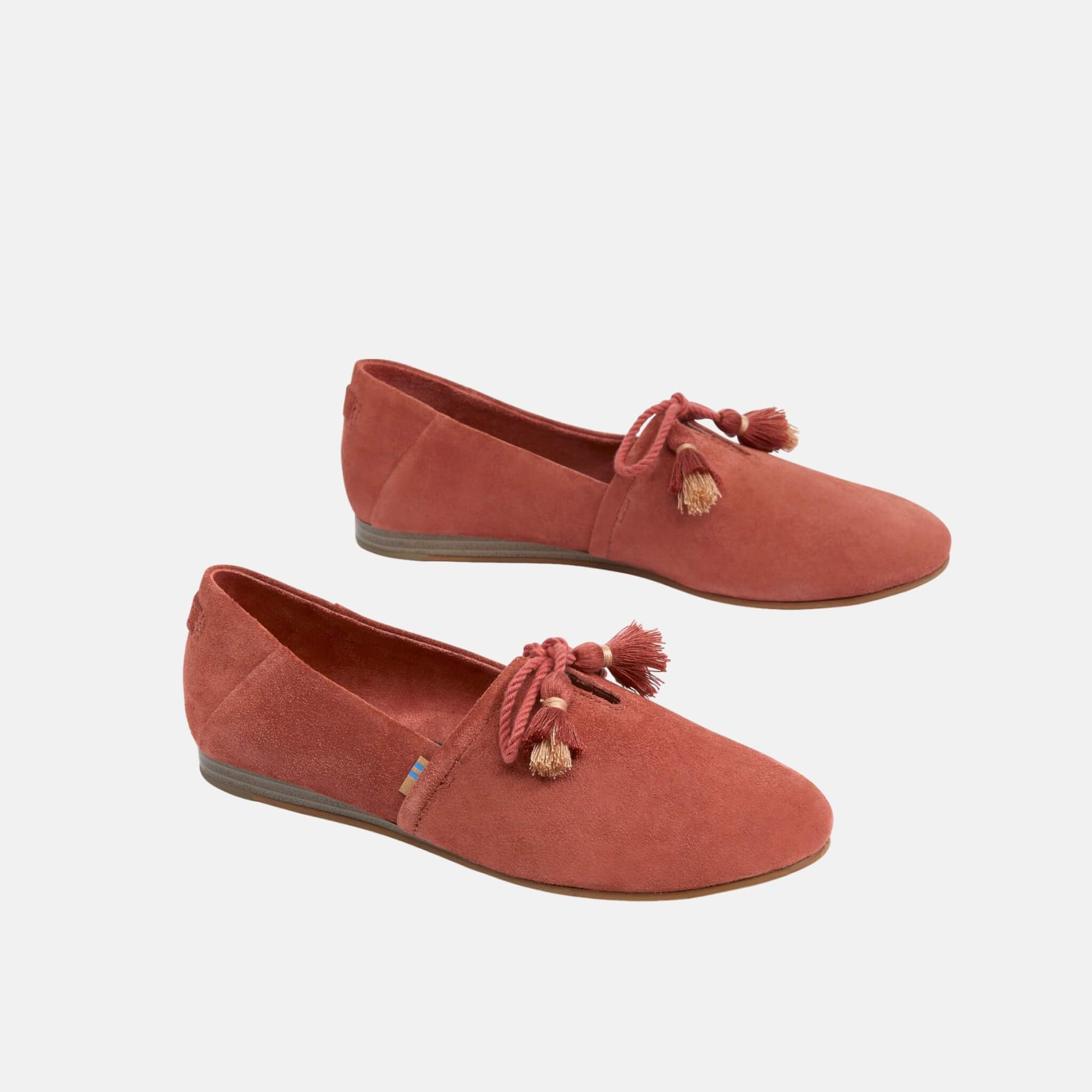 Toms Spice Suede Kelli Flat Red
