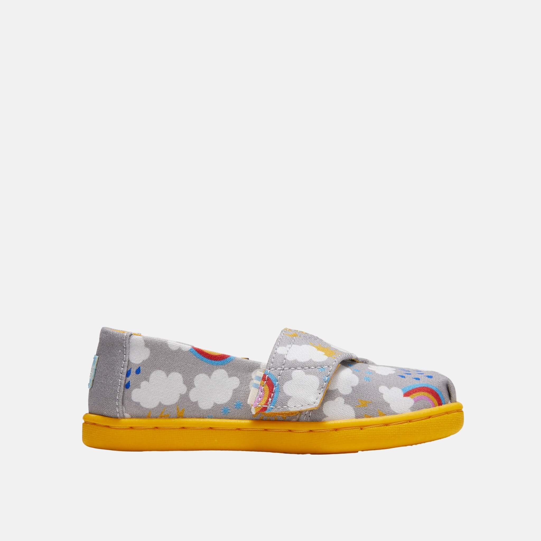 Toms Tiny Alpargata Grey/Yellow Yellow