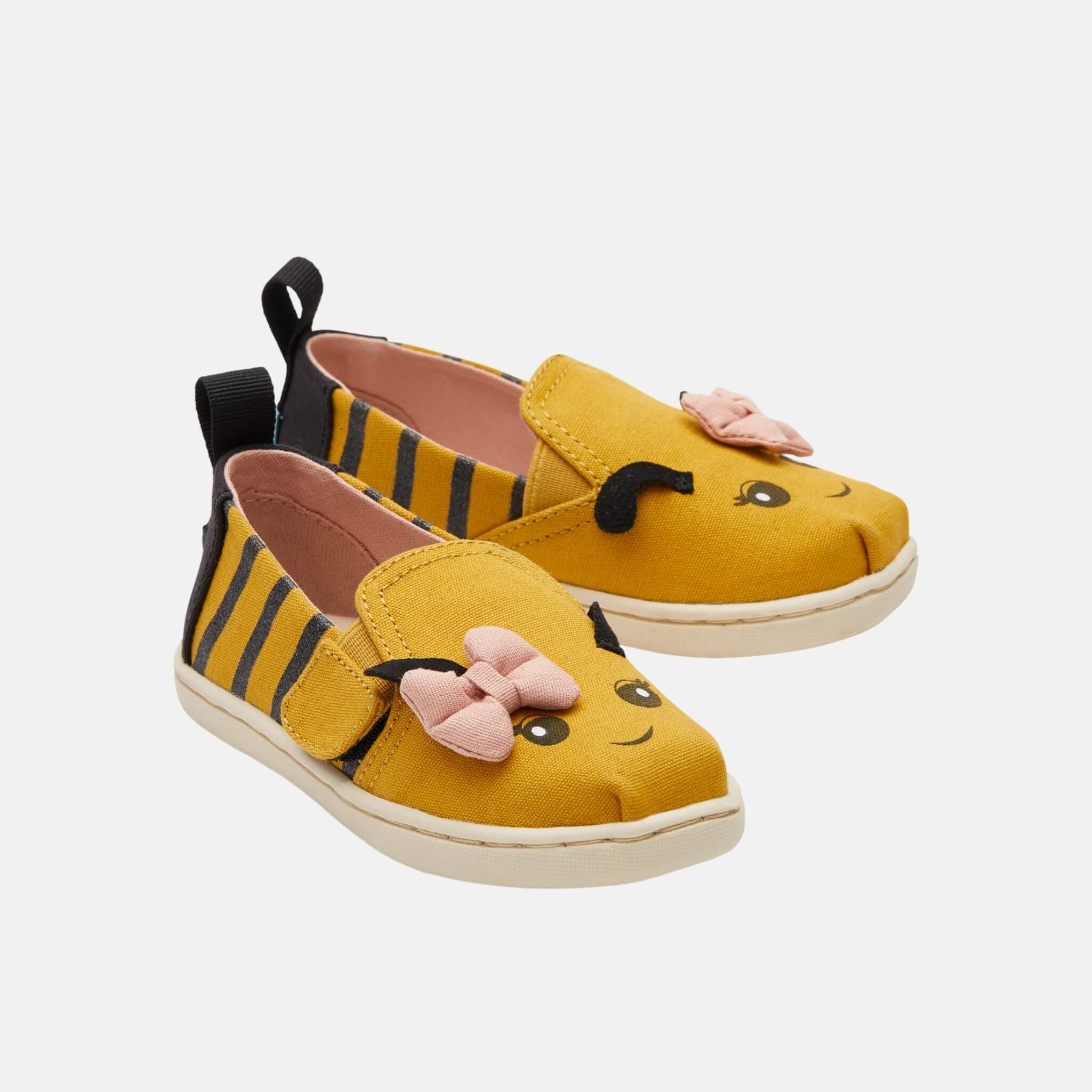 Toms Tiny Alpargata Twin Gore Yellow