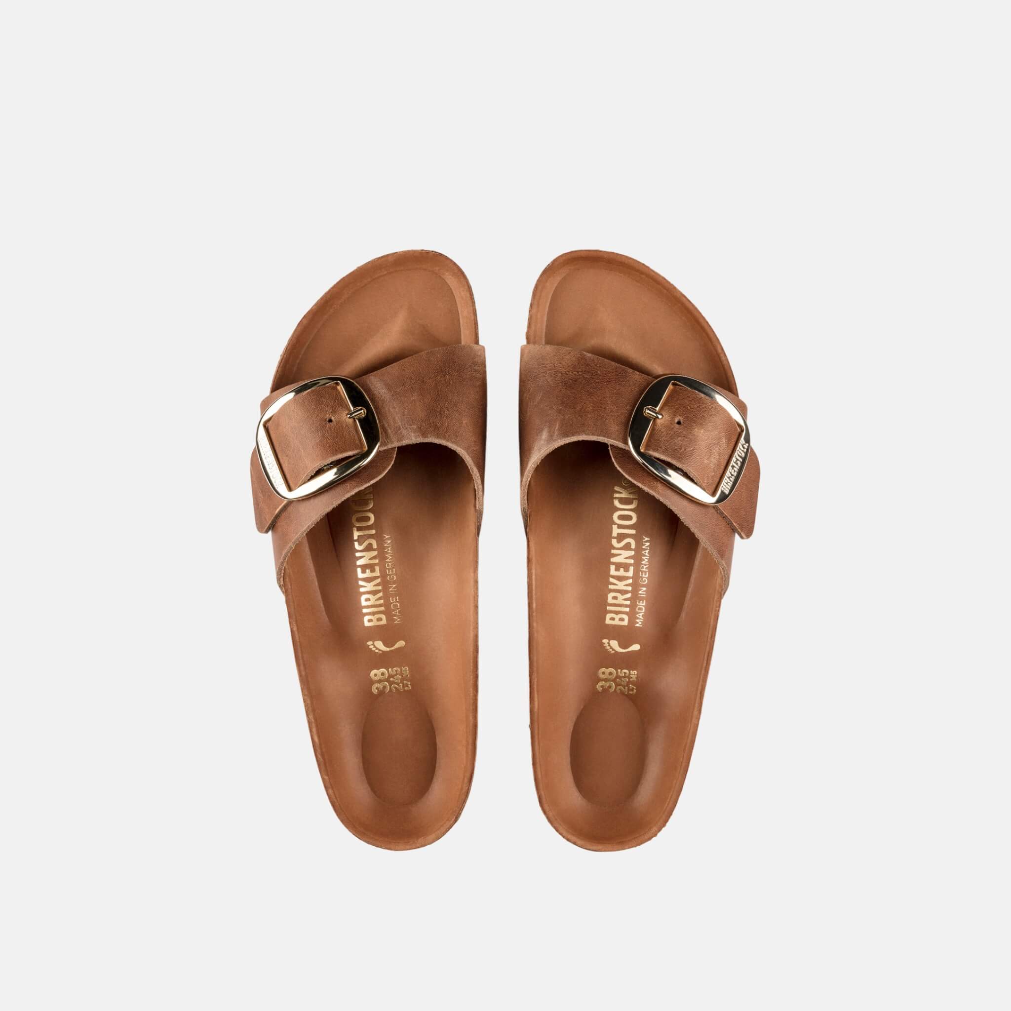 Birkenstock Madrid Big Buckle Oiled Leather Regular
