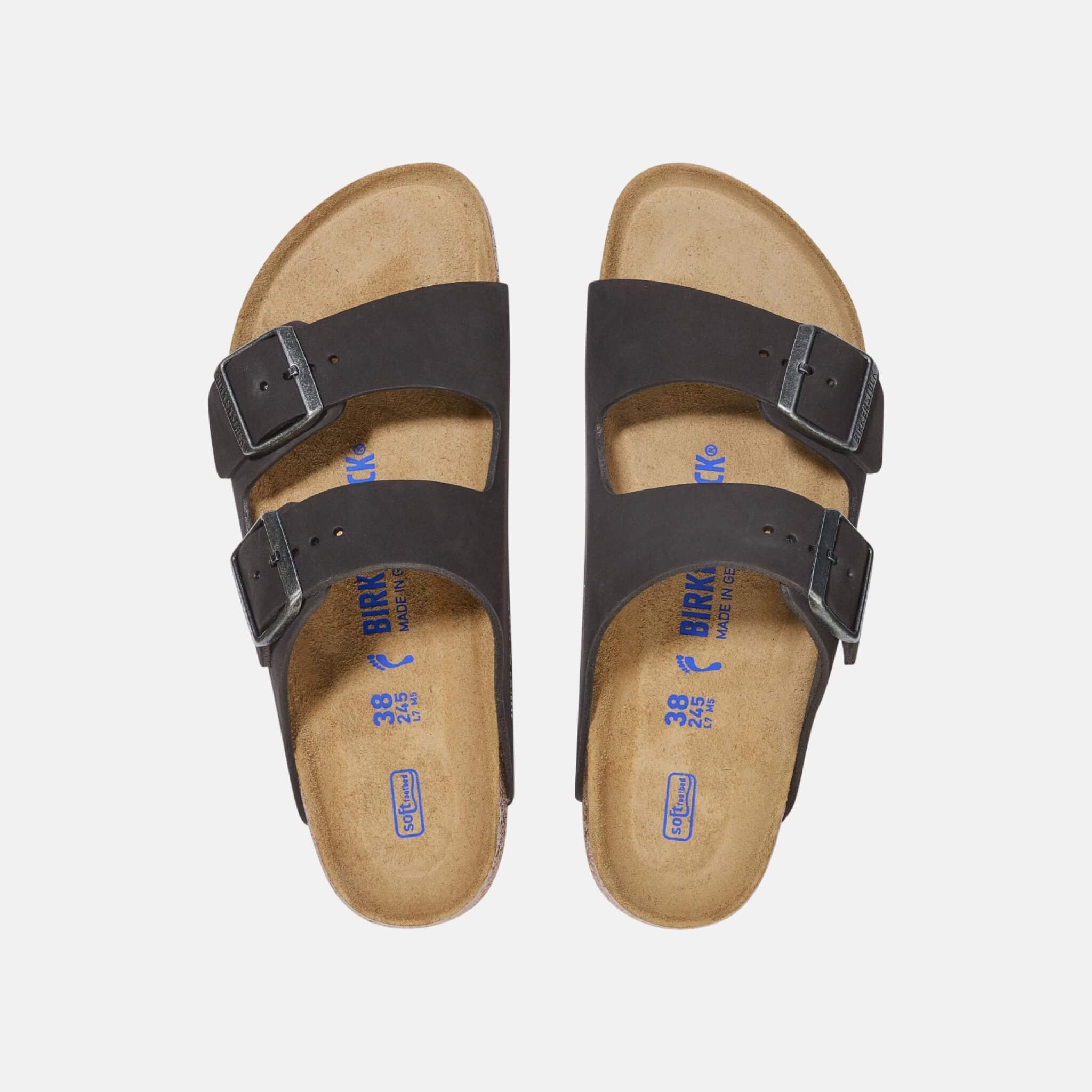 Birkenstock Arizona Soft Footbed Nubuk Leather Regular