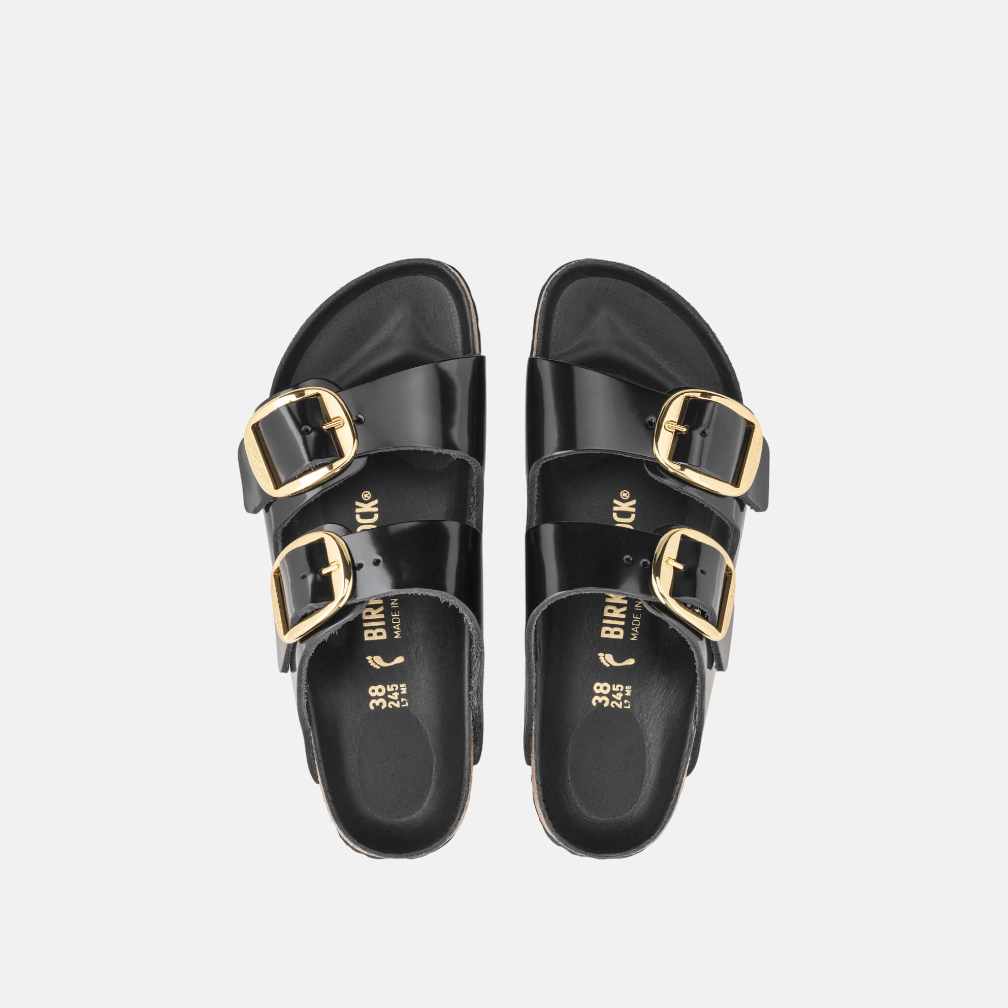 Birkenstock Arizona Big Buckle High Shine Leather Regular