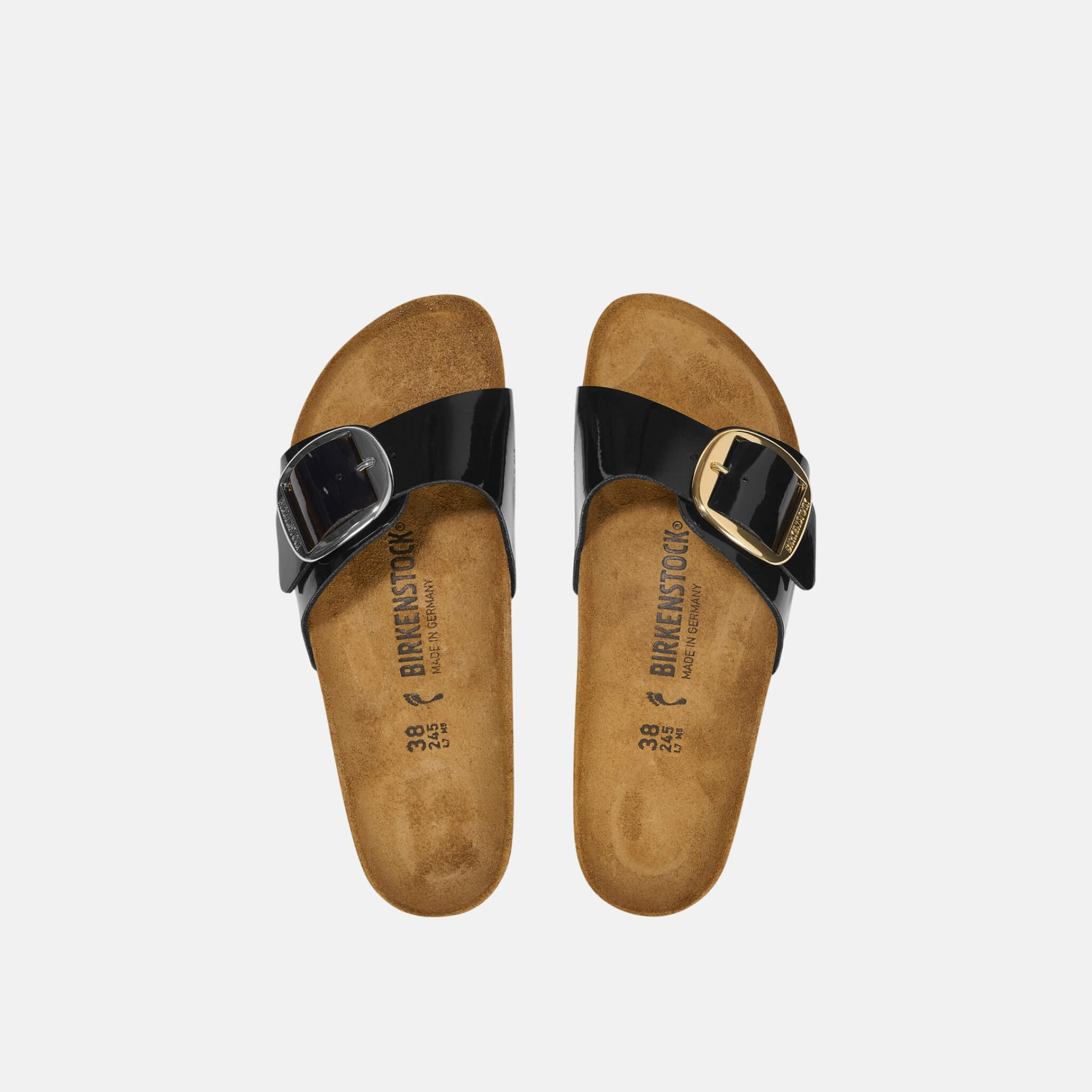 Birkenstock Madrid Big Buckle Birko-Flor Patent Regular