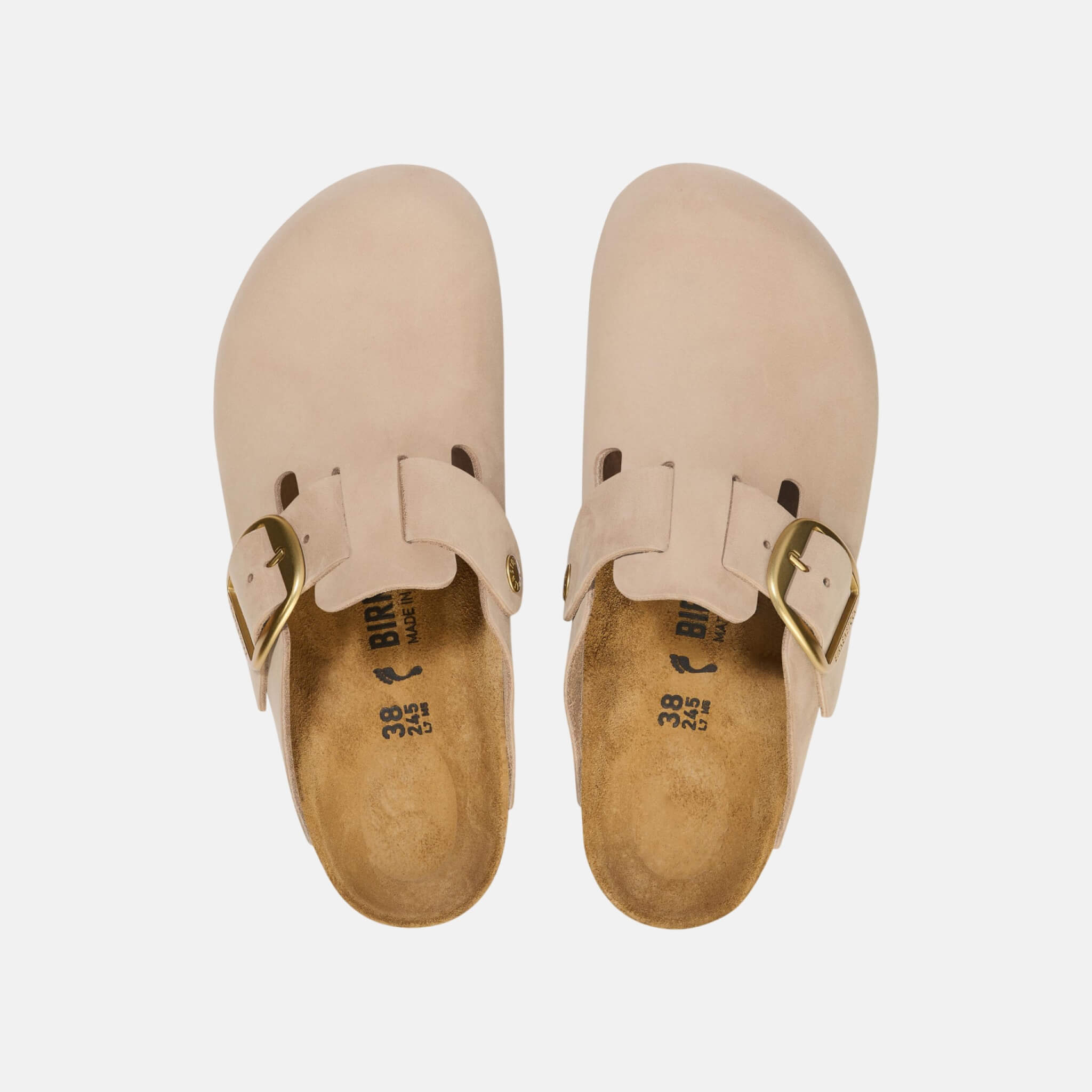 Birkenstock Boston Big Buckle Nubuk Leather Regular