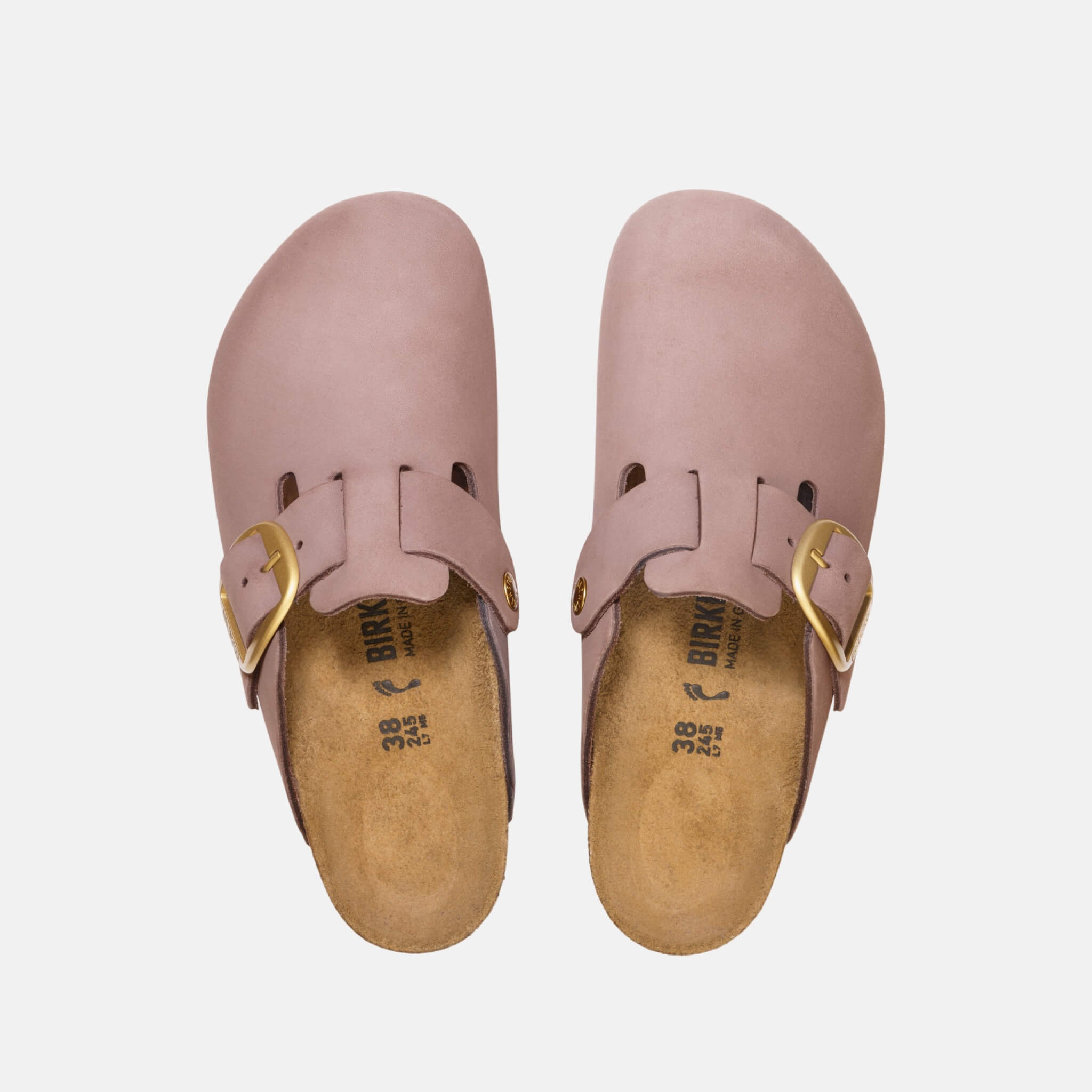 Birkenstock Boston Big Buckle Nubuk Leather Regular