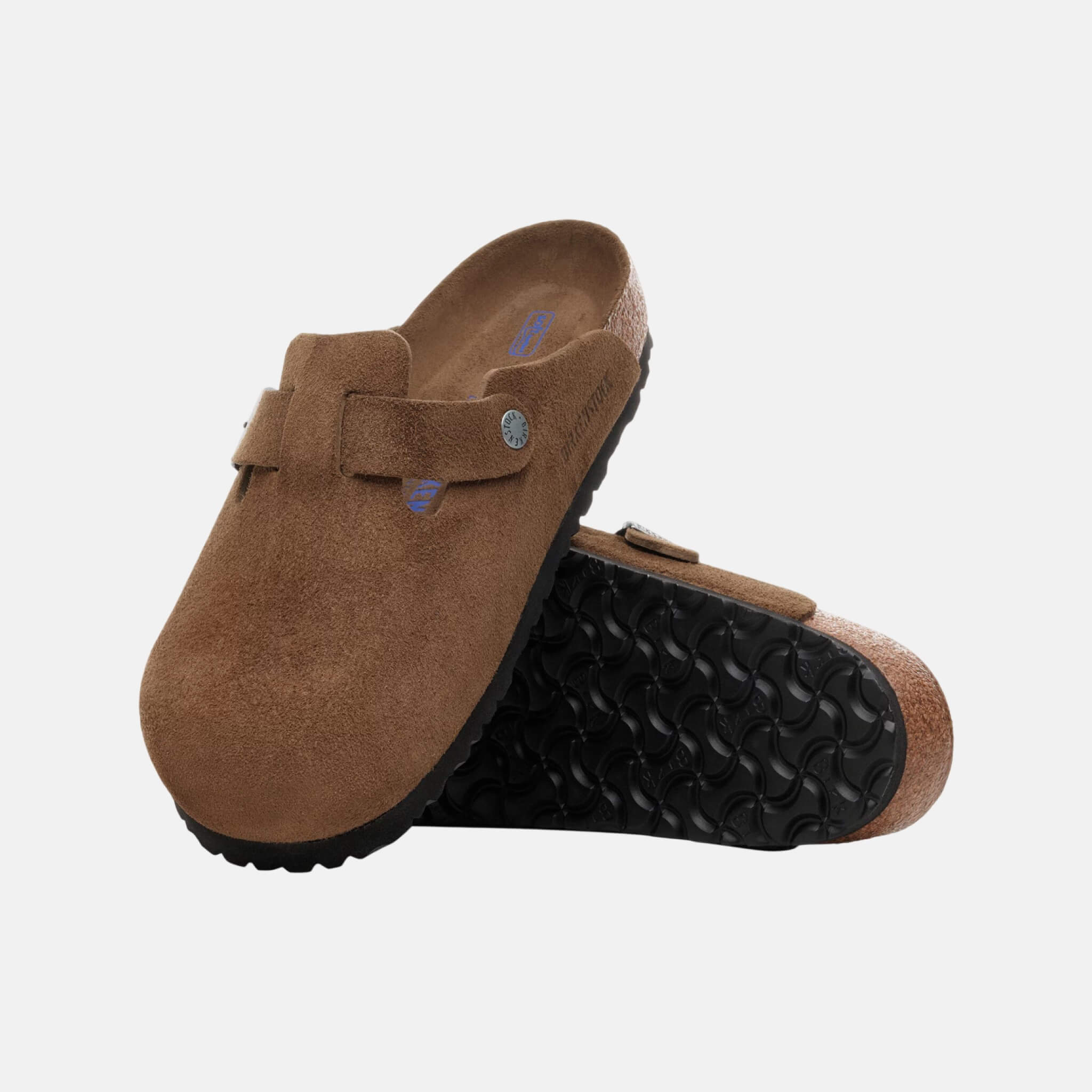 Birkenstock Boston Soft Footbed Suede Leather Regular