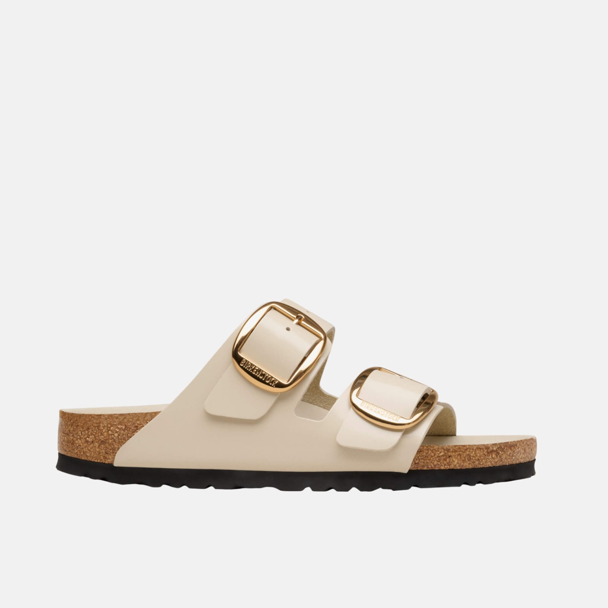 Birkenstock Arizona Big Buckle Natural Leather Patent Regular
