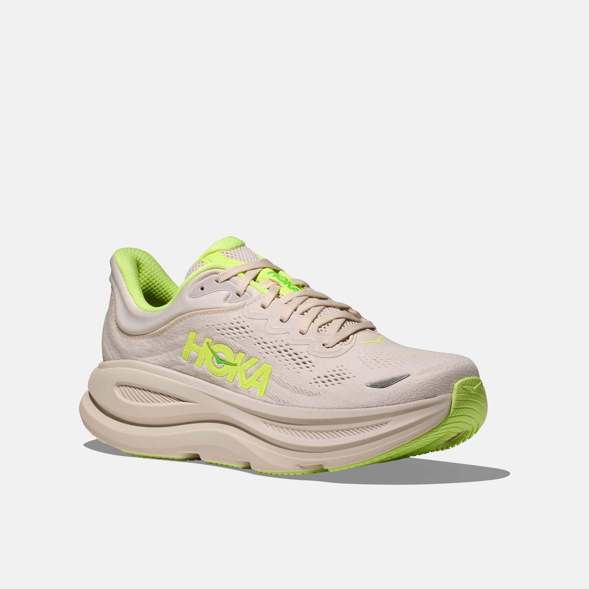 Hoka Bondi 9 Grout/Neon Yuzu