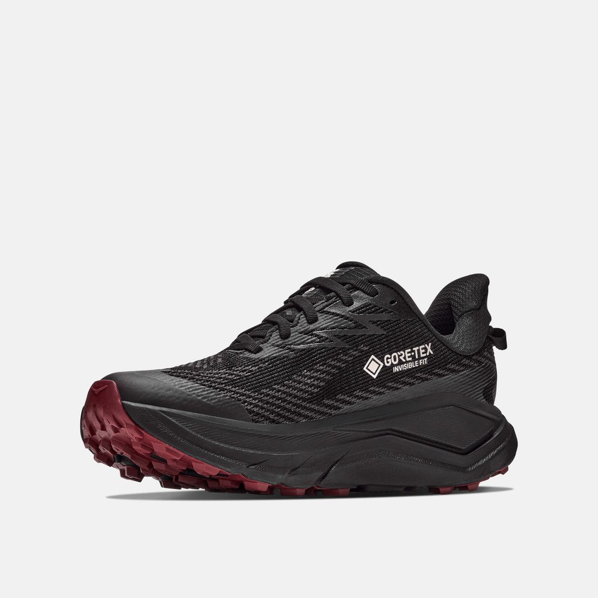 Hoka Challenger 8 GTX Black/Varsity Burgundy