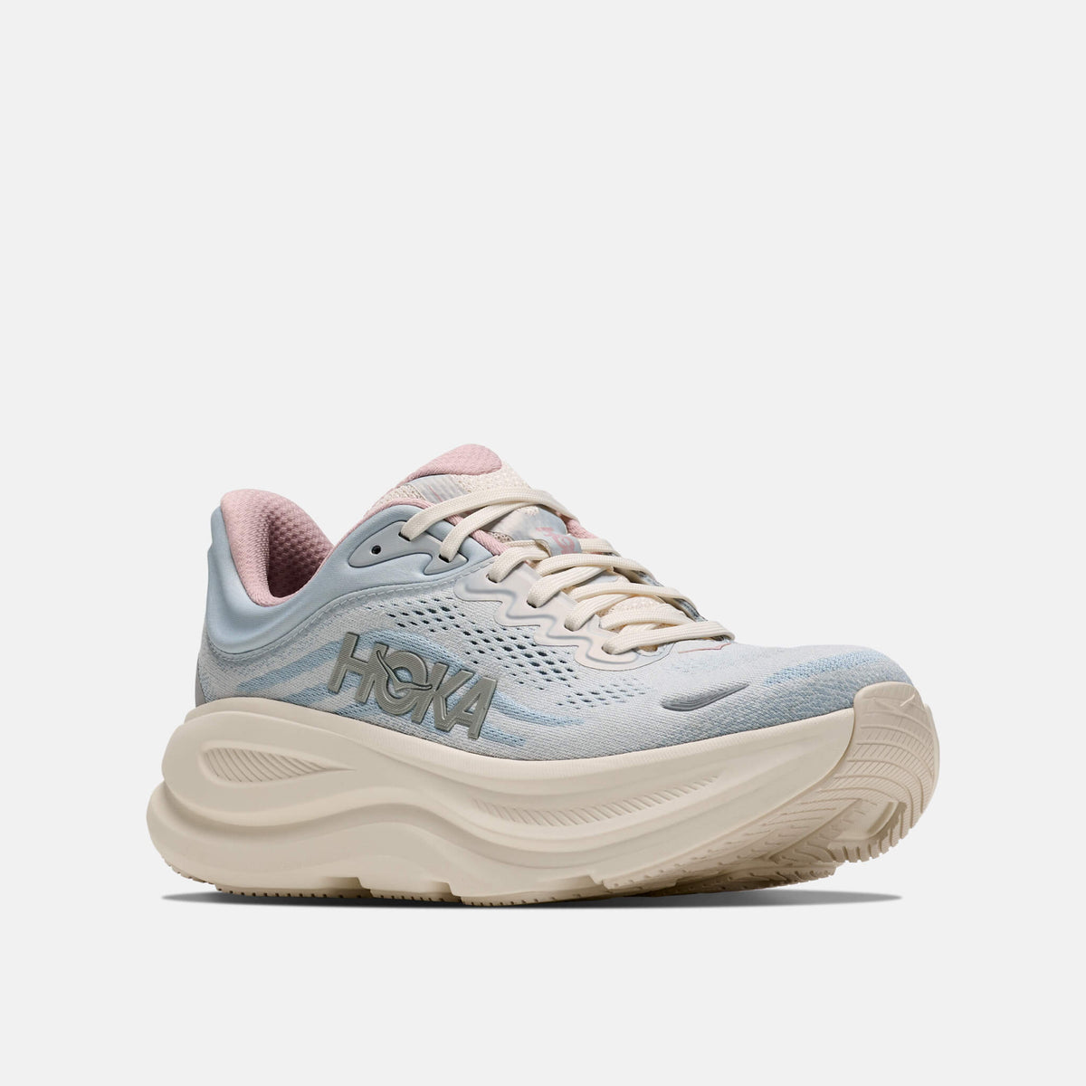 Hoka Bondi 9 Alabaster/Mineral Blue