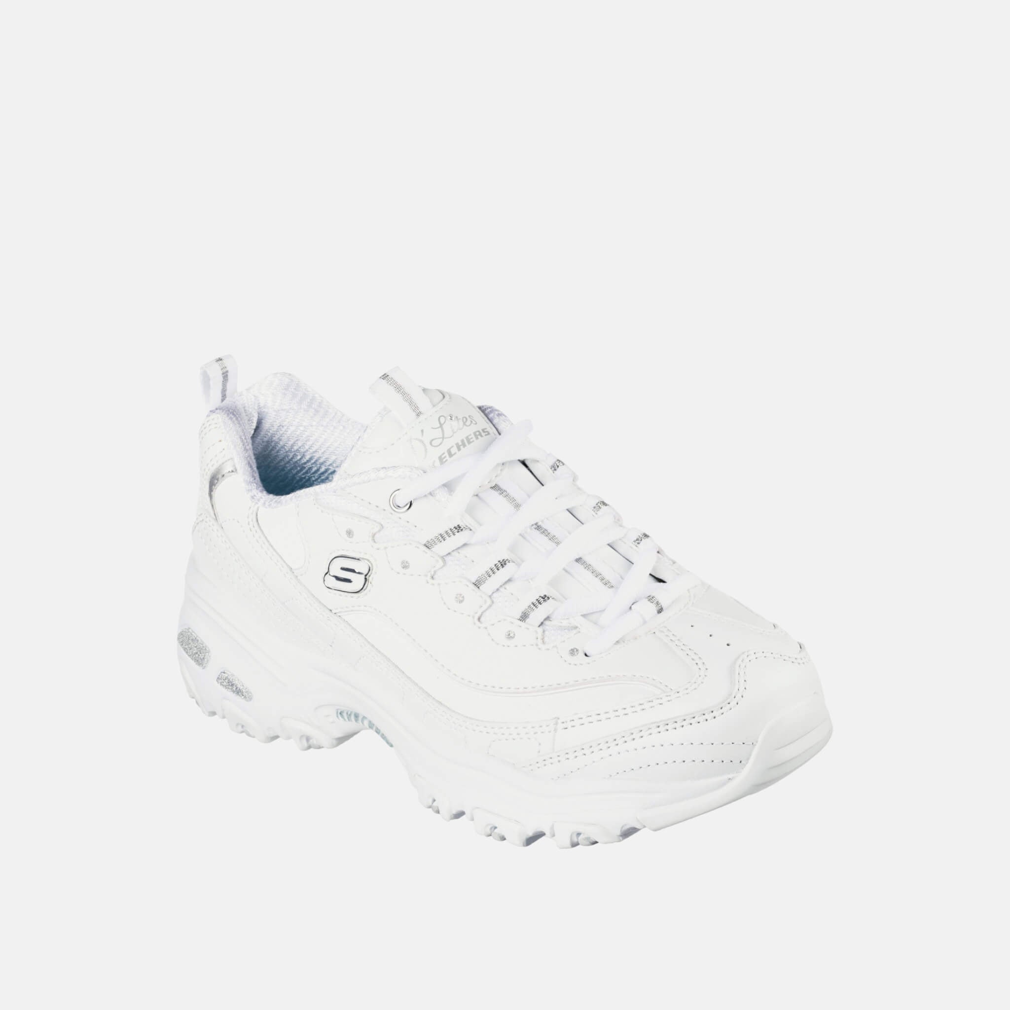 Skechers D'Lites Fresh Start White/Silver