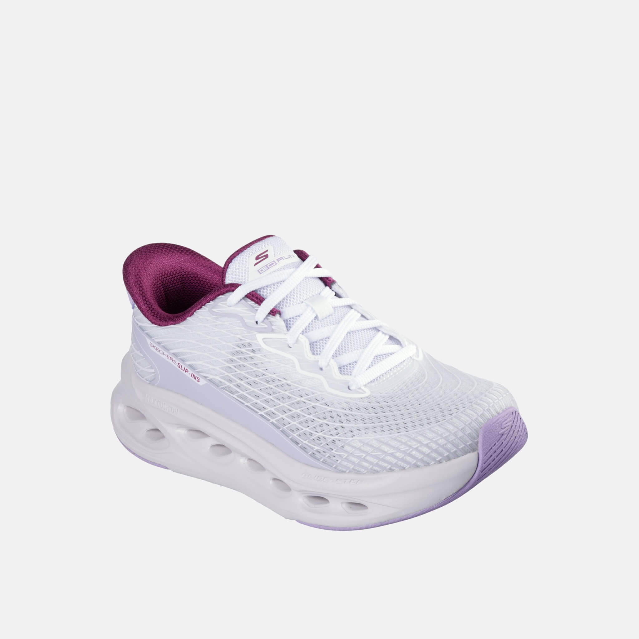 Skechers Max Cushioning Glide Step Sapphire White/Lavender