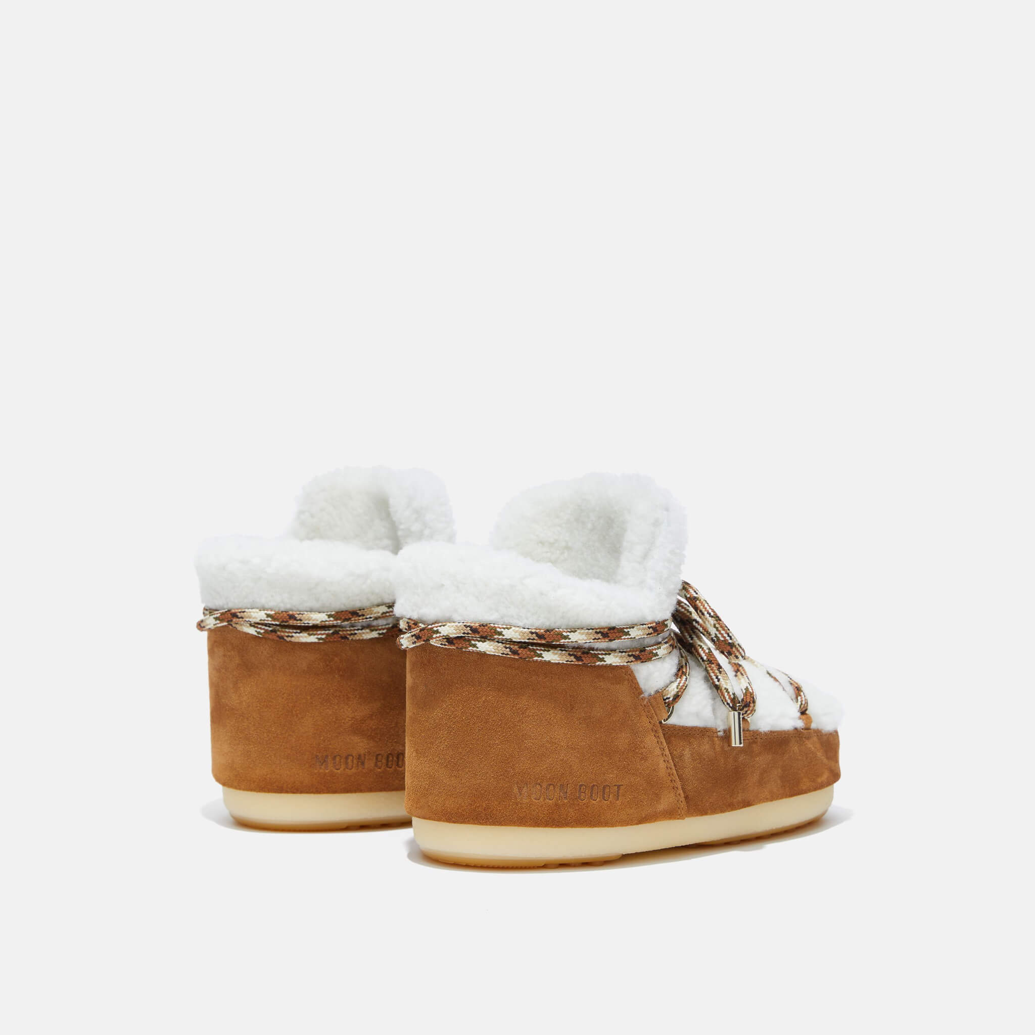 Moon Boot Pumps Shearling Brown/White
