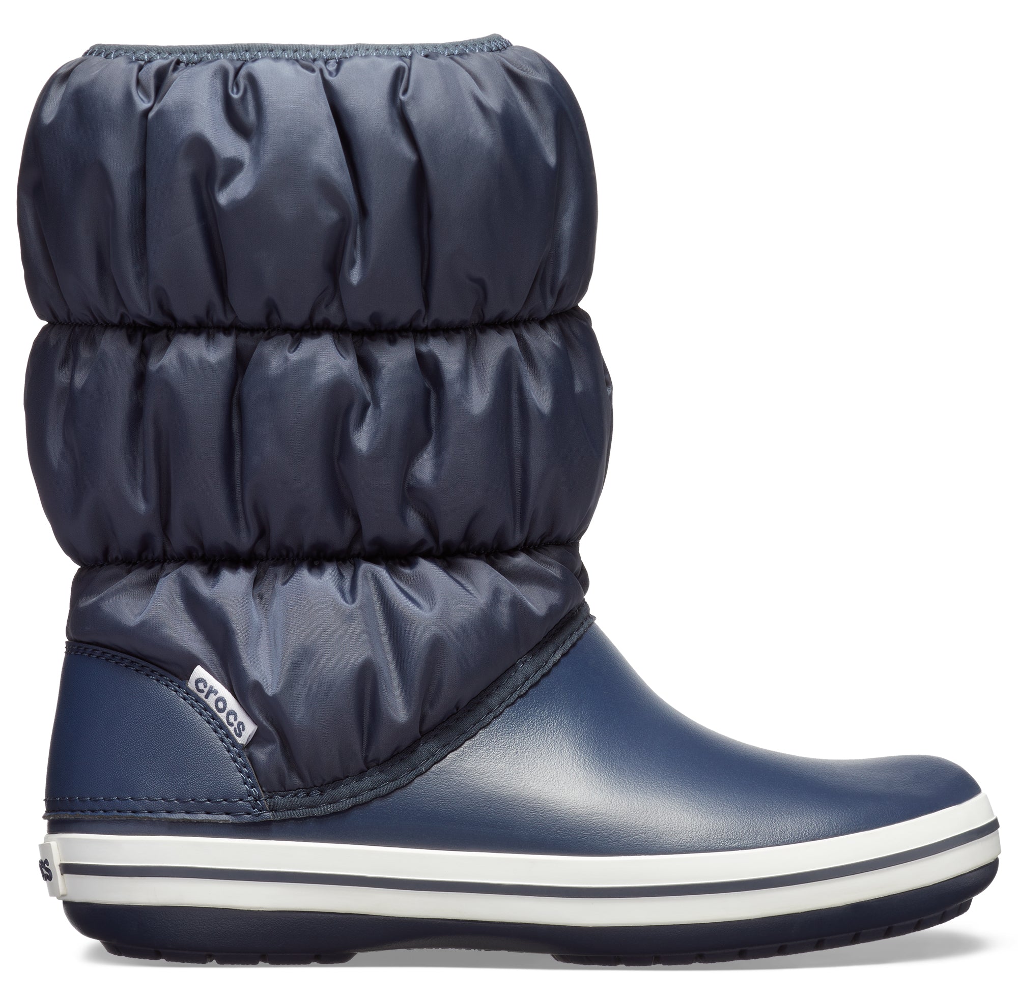 Crocs Winter Puff Boot Women Navy/White
