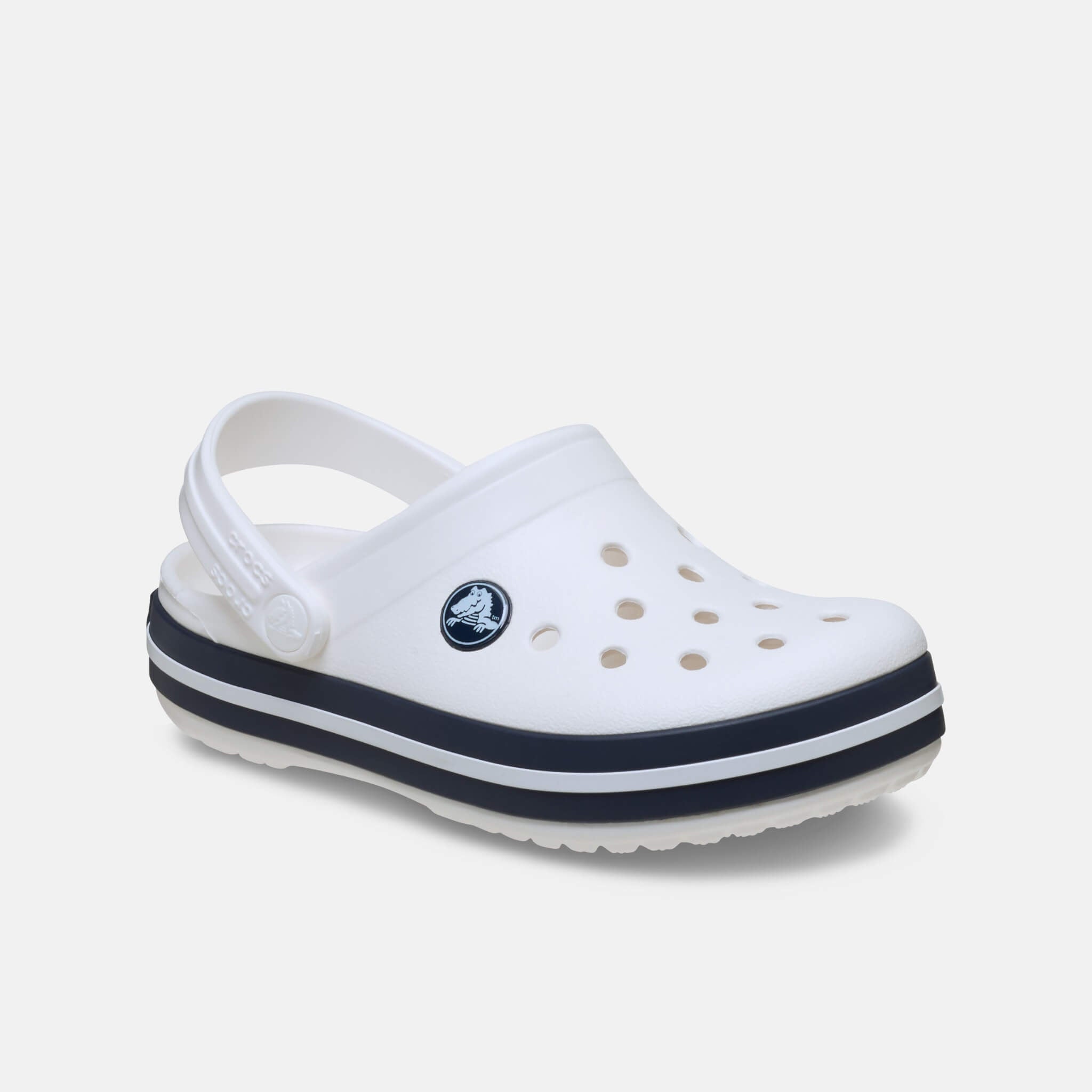 Crocs Kids Crocband Clog White/Navy