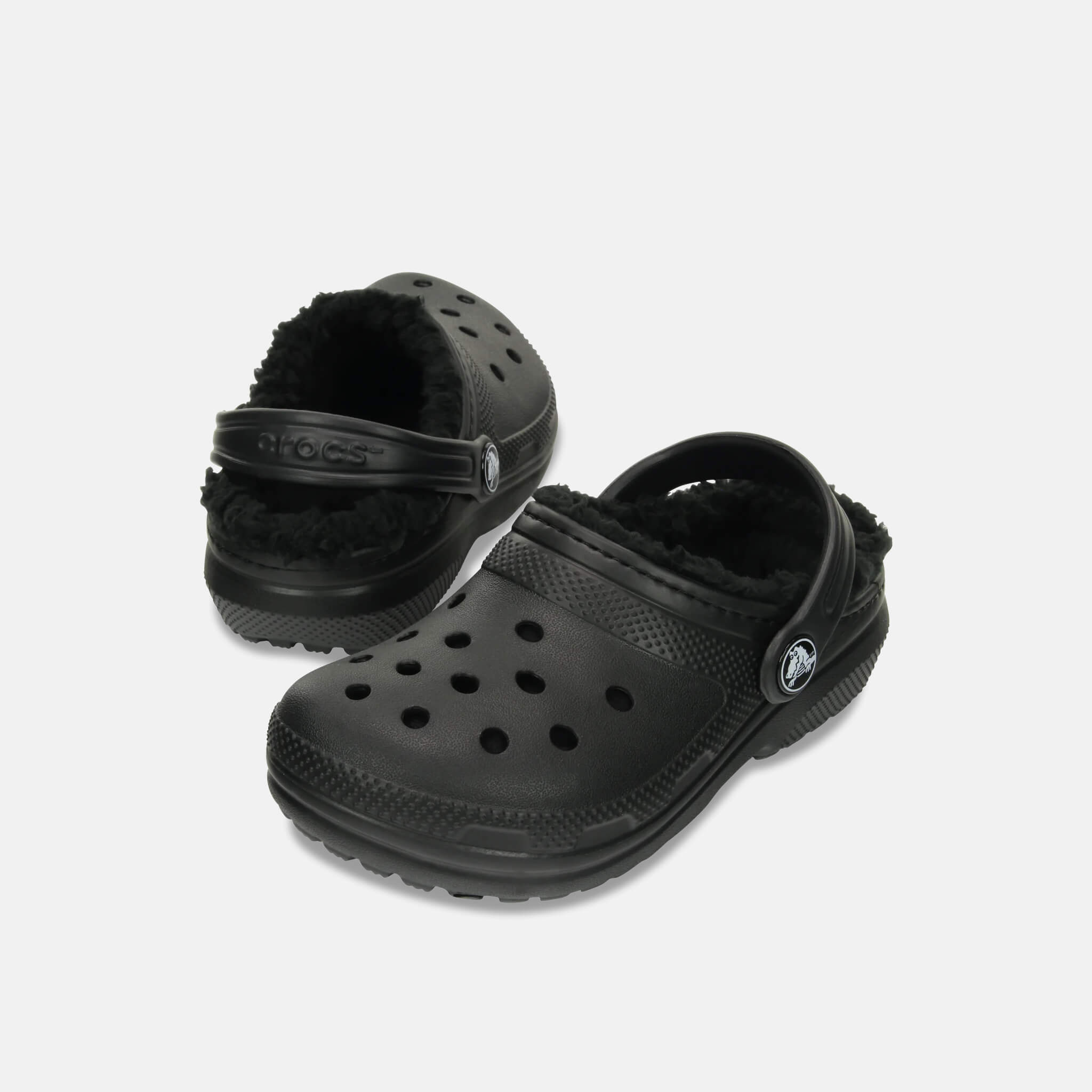 Crocs Kids Classic Lined Clog Black/Black