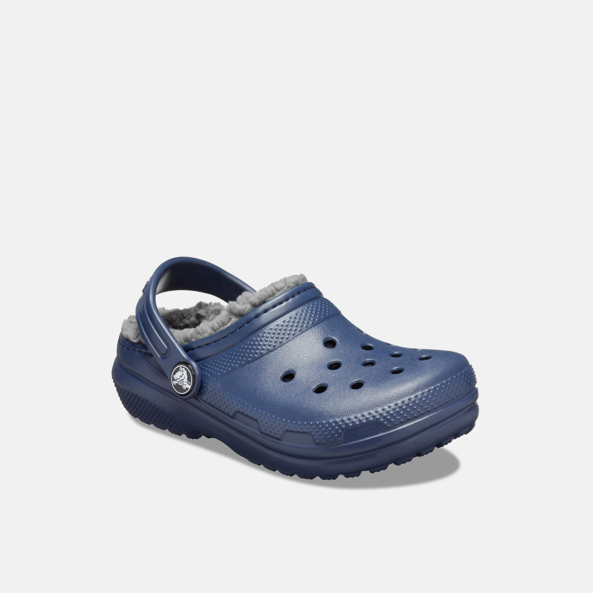 Crocs Kids Classic Lined Clog Navy/Charcoal