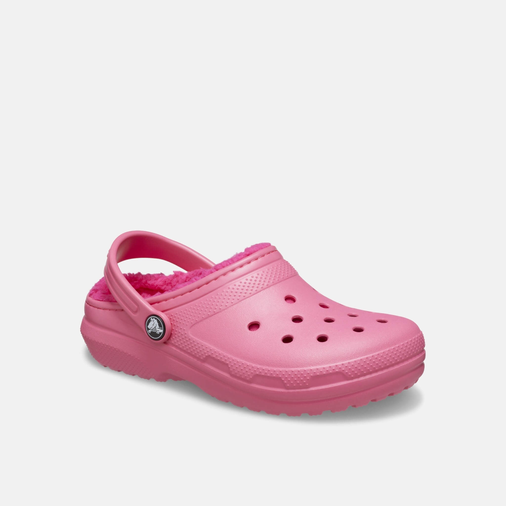 Crocs Kids Classic Lined Clog Hyper Pink