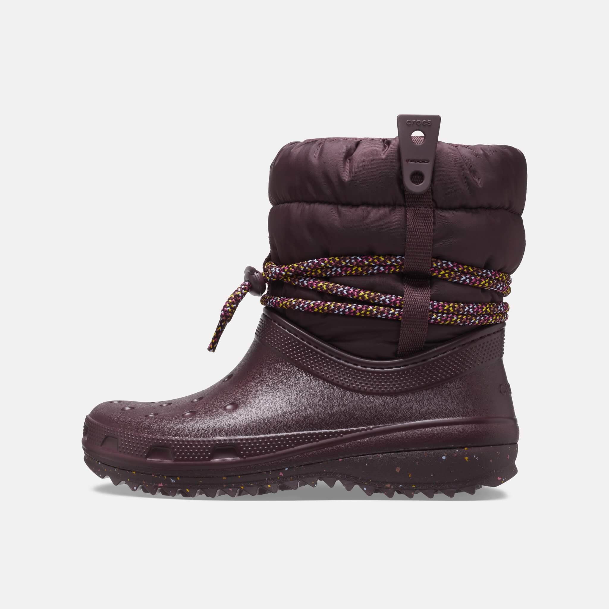 Crocs Classic Neo Puff Luxe Boot Dark Cherry