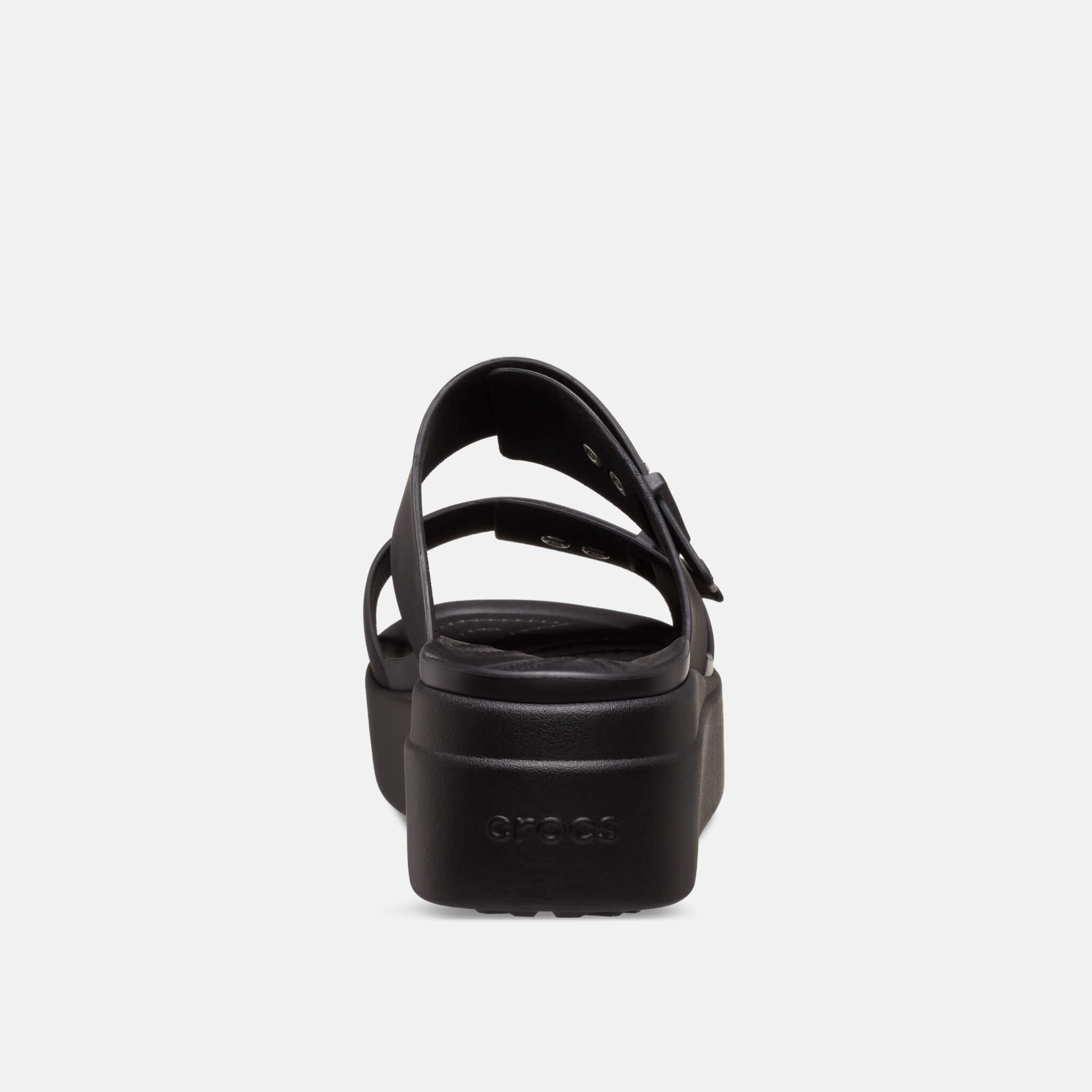 Crocs Brooklyn Buckle Low Wedge Black