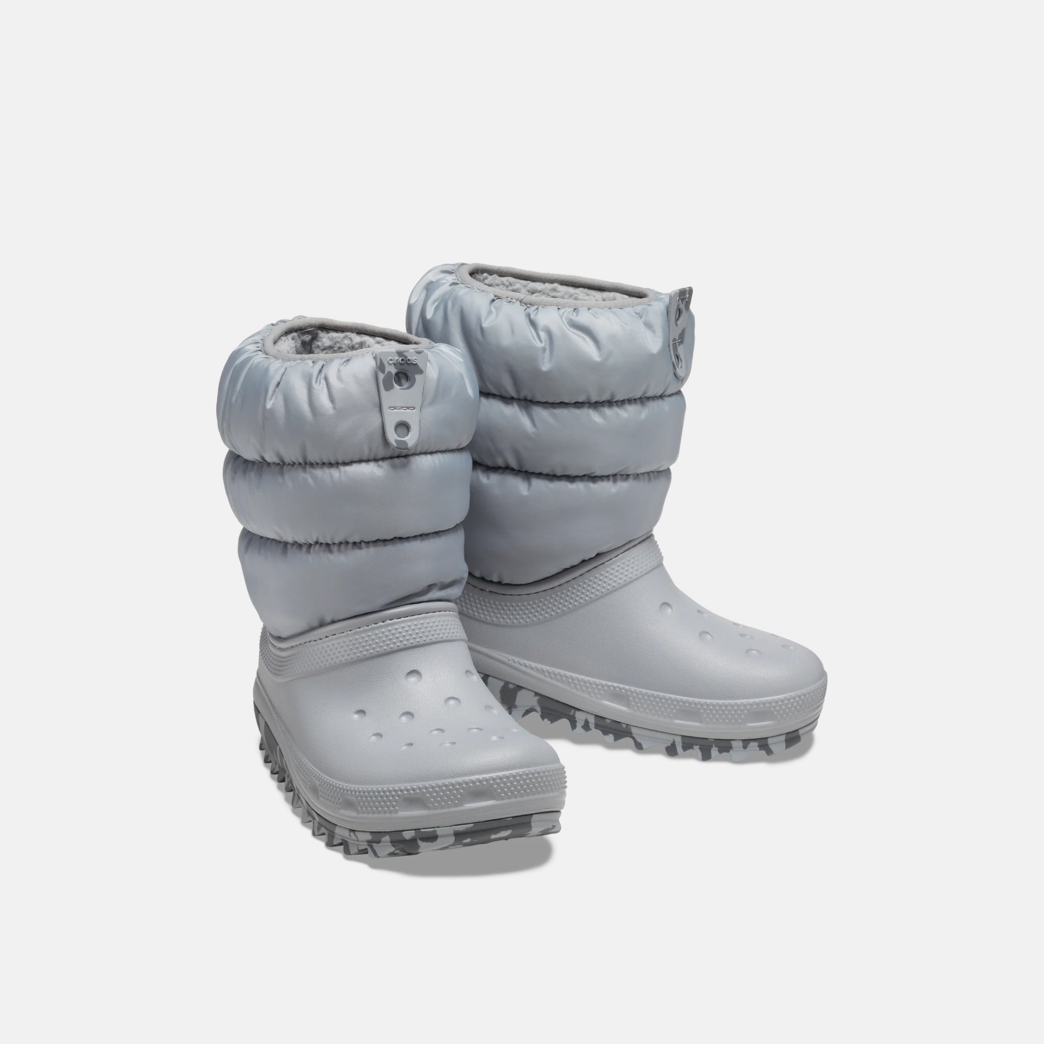 Crocs Kids Classic Neo Puff Boot Light Grey
