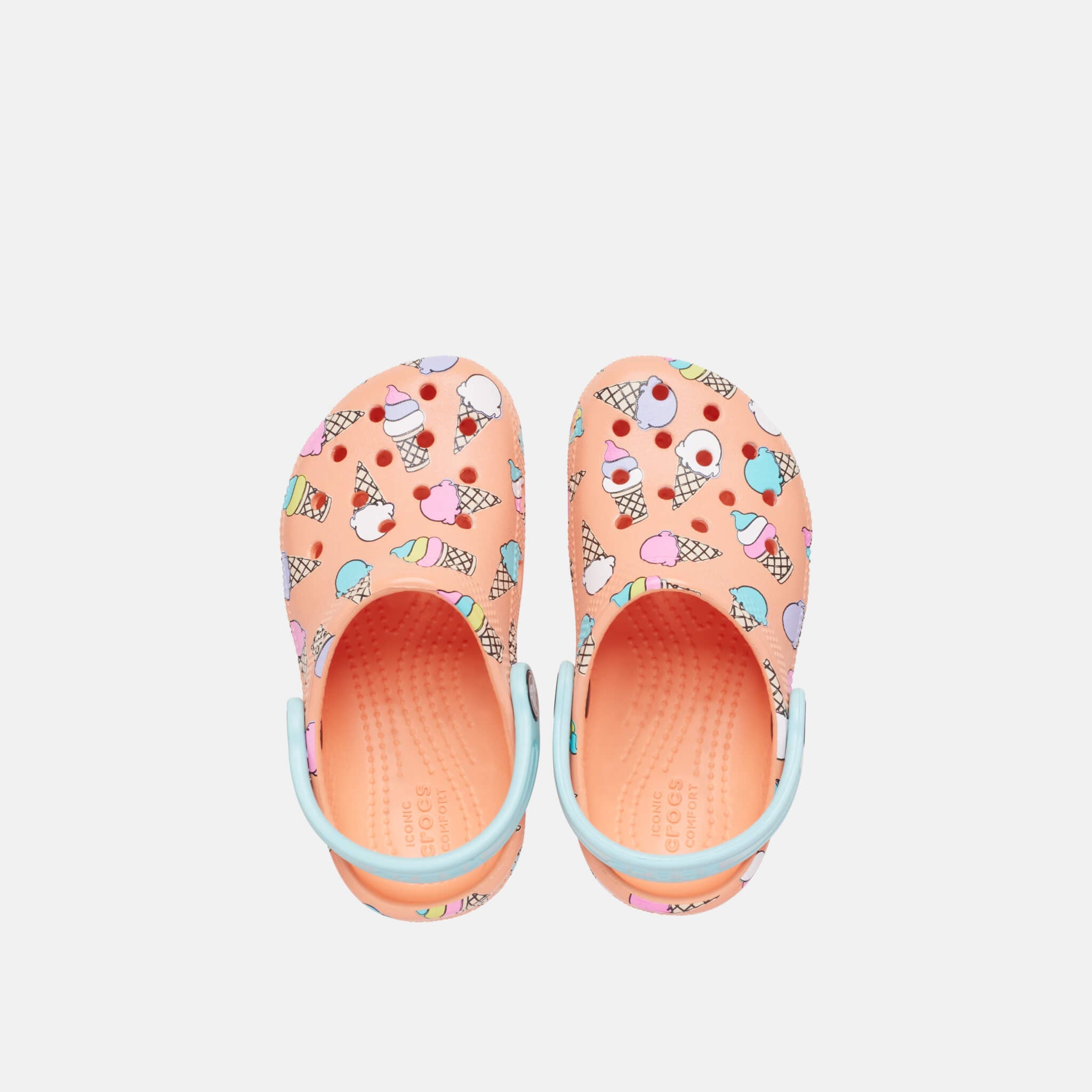 Crocs Kids Classic Pool Party Clog Papaya