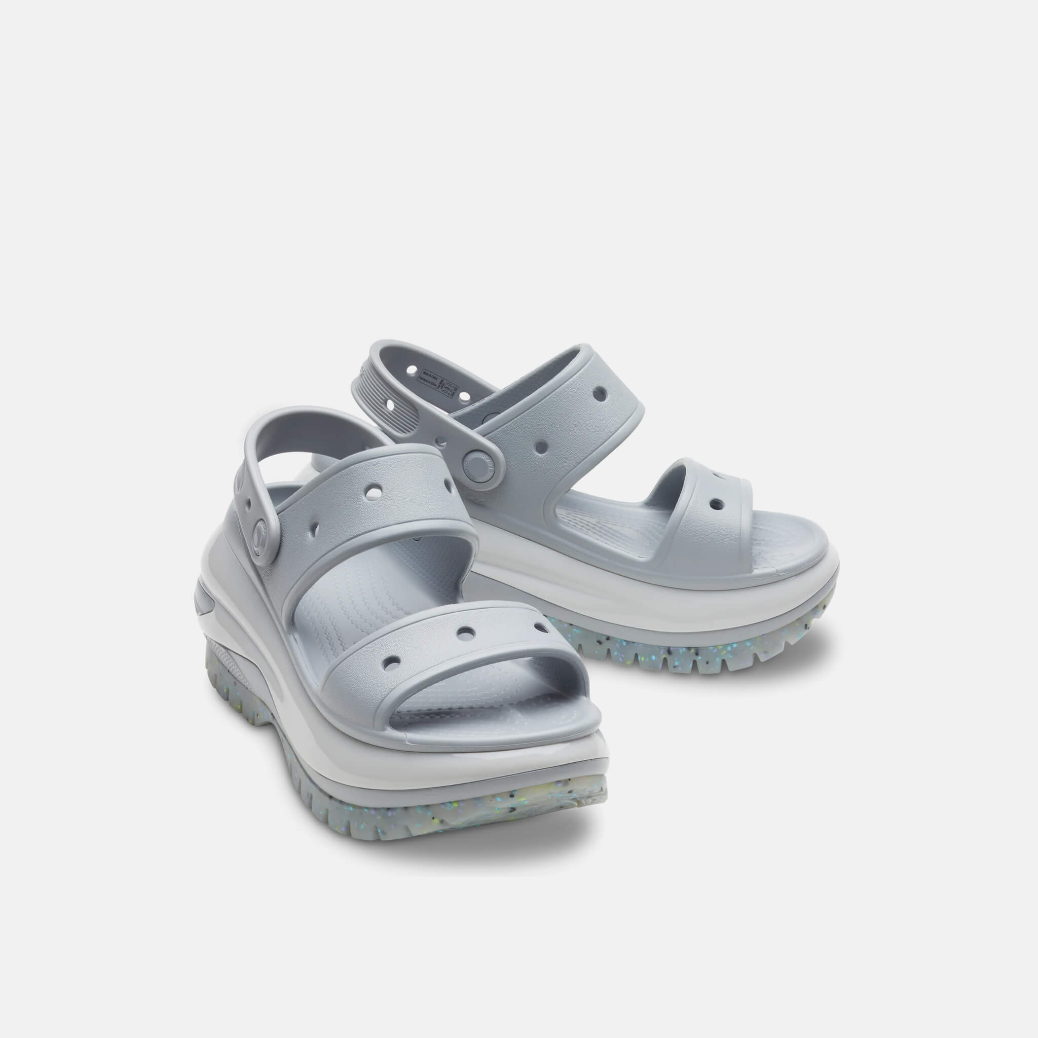 Crocs Classic Mega Crush Sandal Light Grey