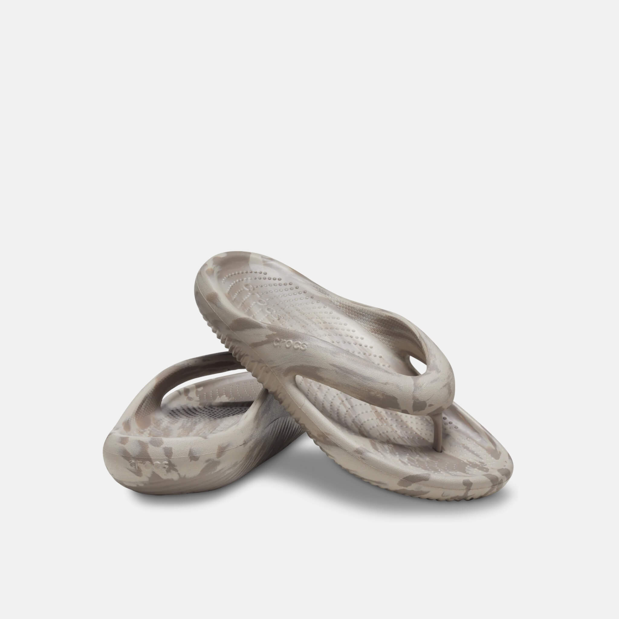 Crocs Mellow Marbled Flip Mushroom/Cobblestone