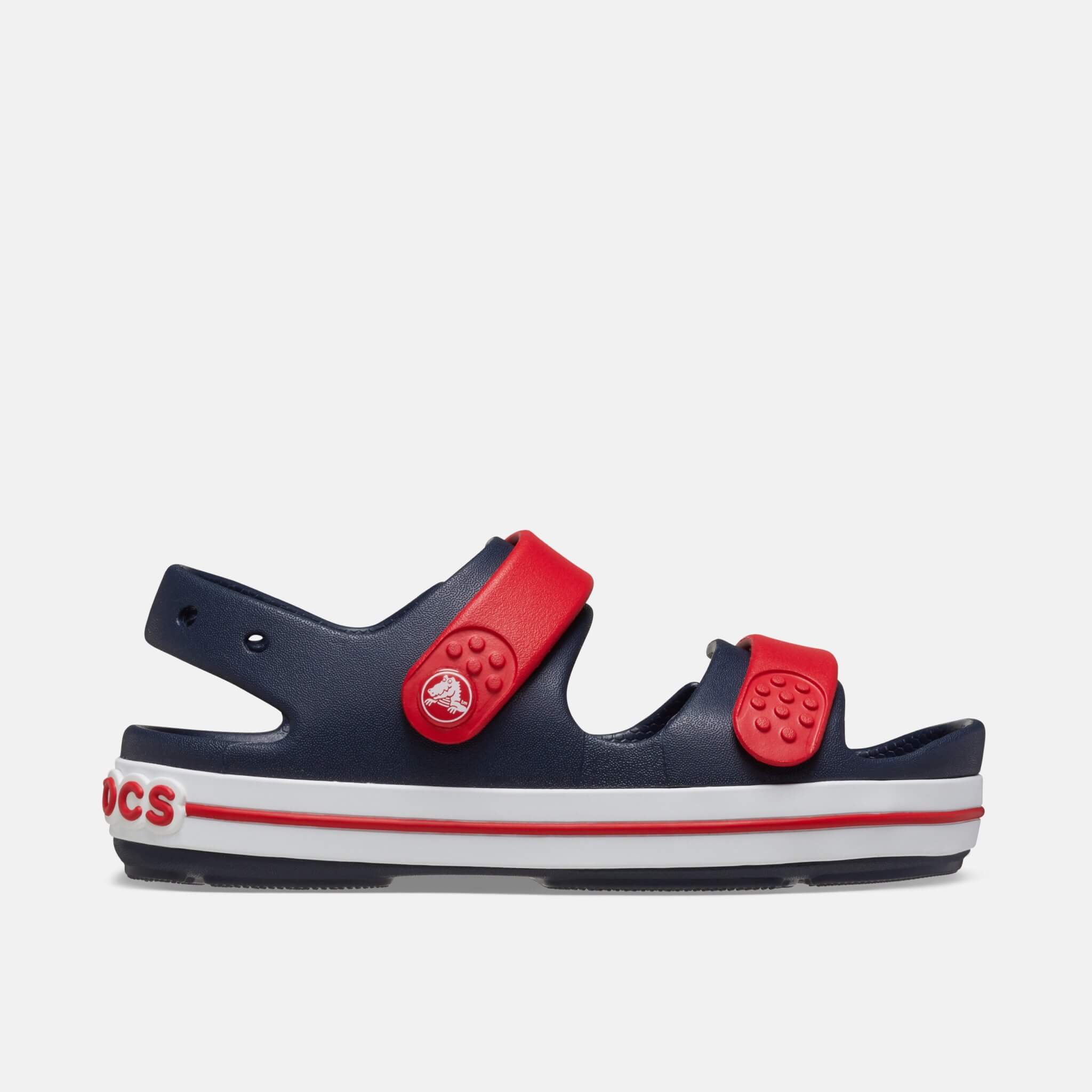Crocs Kids Crocband Cruiser Sandal Navy/Varsity Red