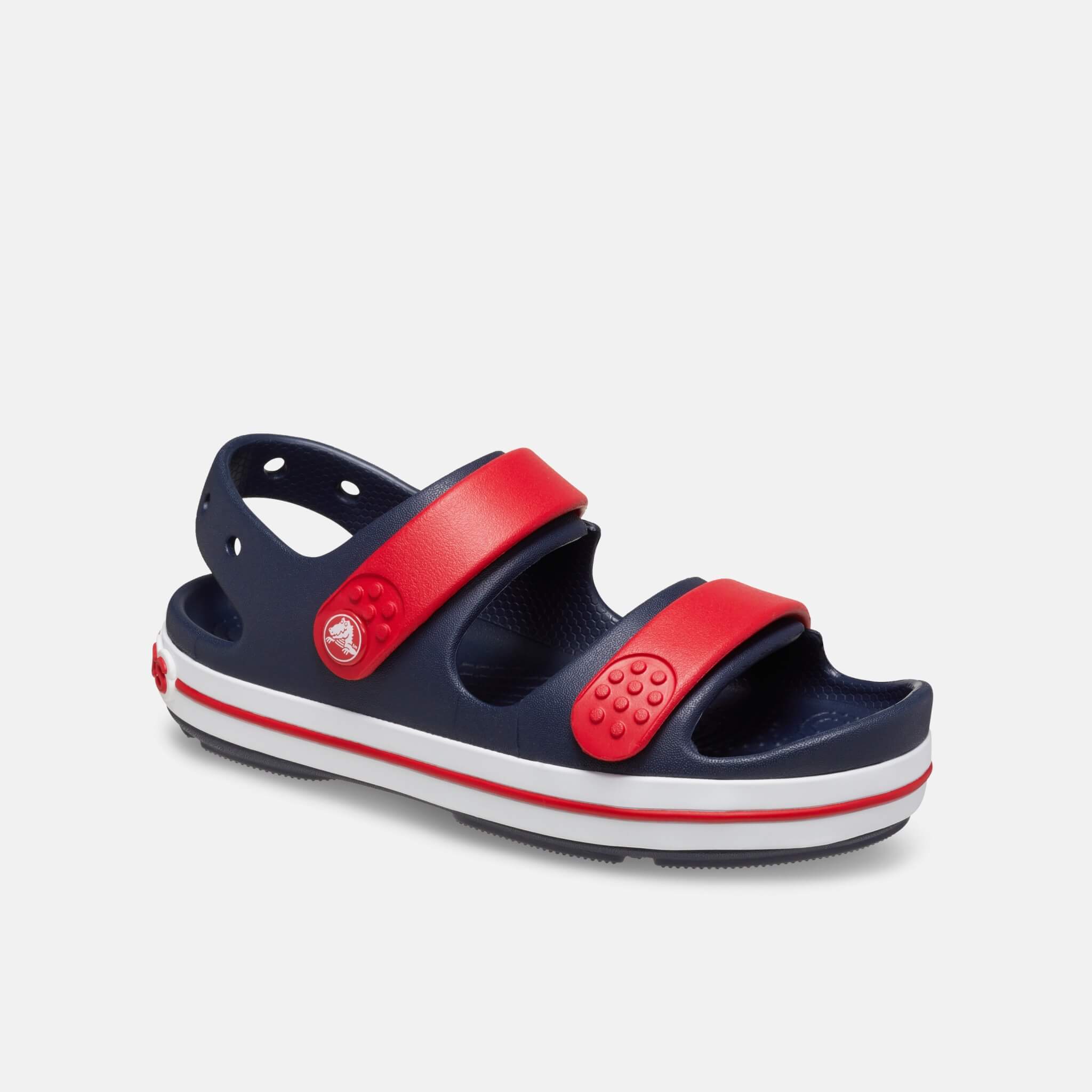 Crocs Kids Crocband Cruiser Sandal Navy/Varsity Red