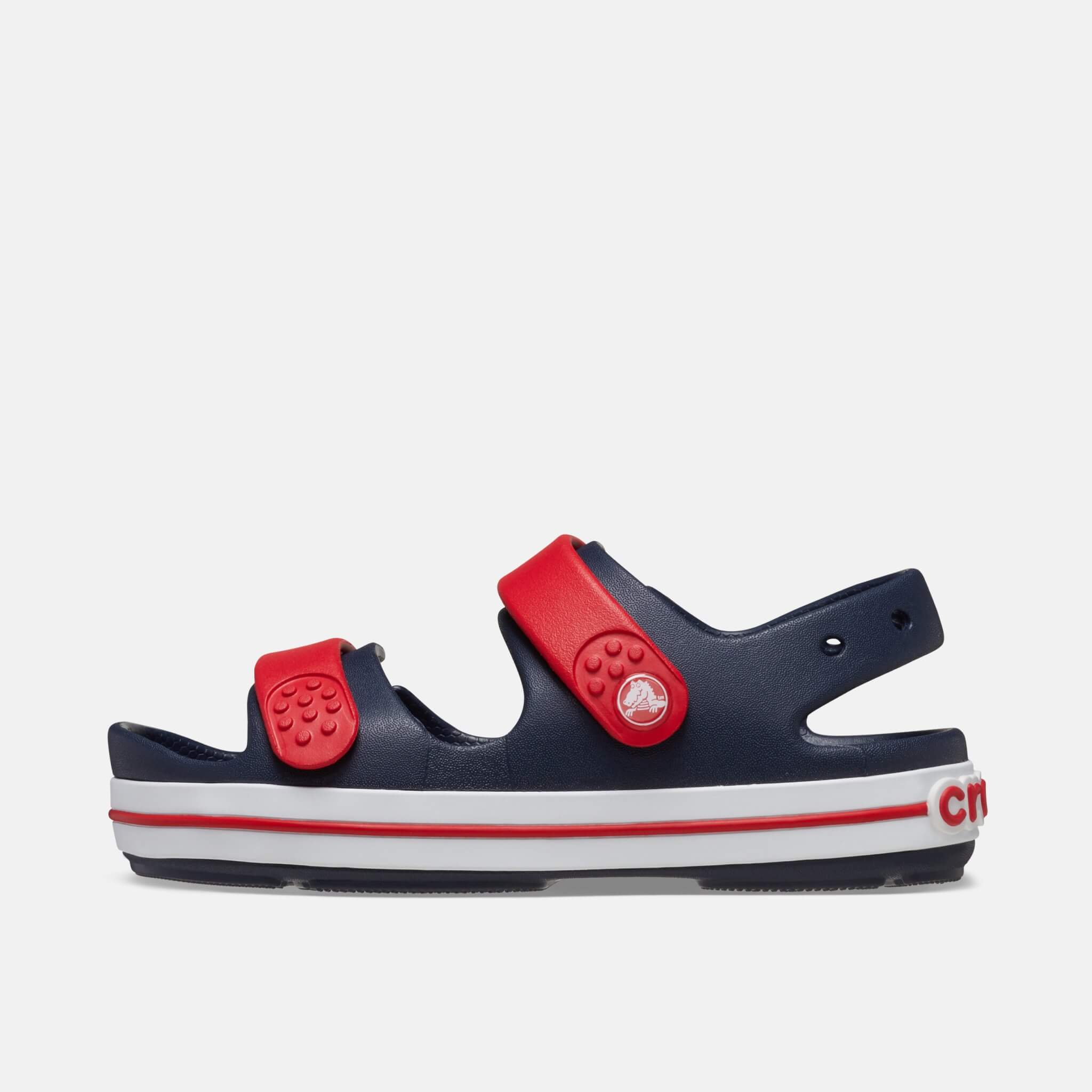 Crocs Kids Crocband Cruiser Sandal Navy/Varsity Red