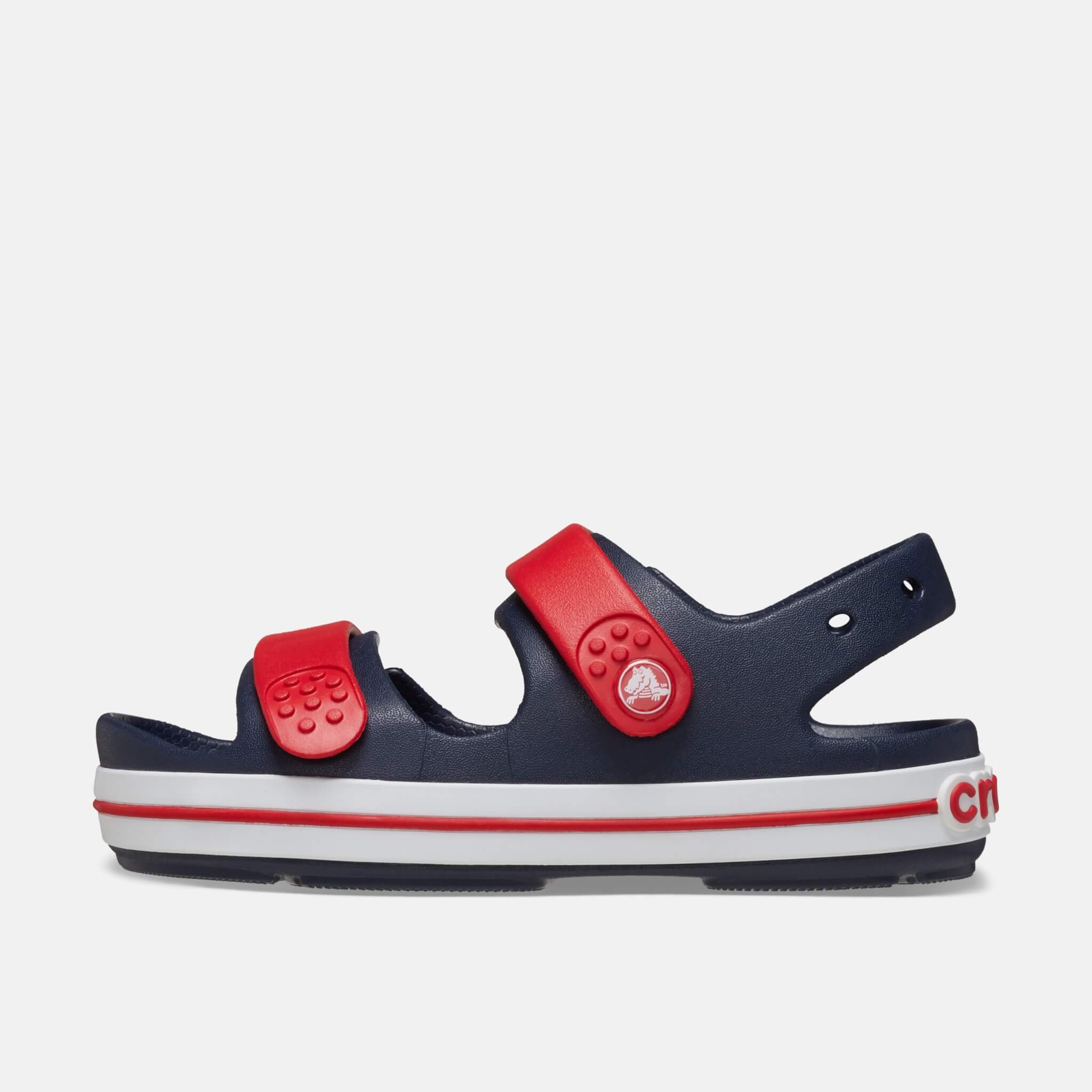 Crocs Kids Crocband Cruiser Sandal Navy/Varsity Red