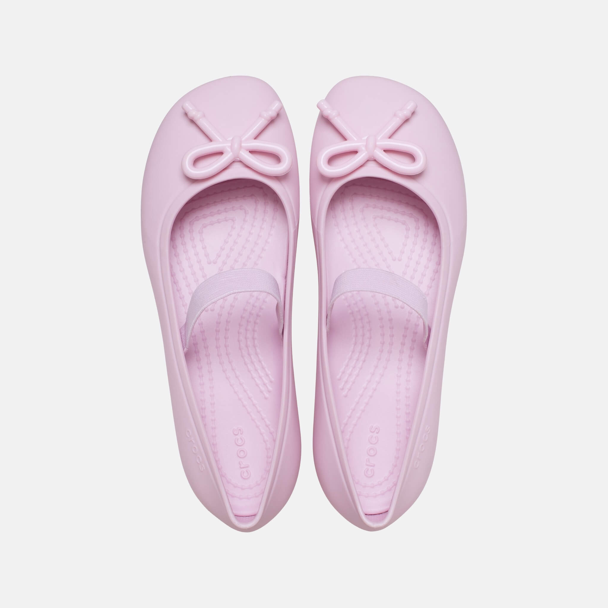 Crocs Kids Brooklyn Bow Flat Ballerina Pink