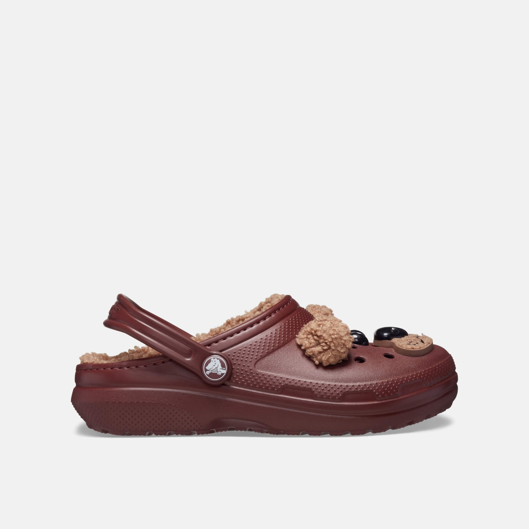 Crocs Kids Classic Lined I Am Brown Bear Clog Dark Clay