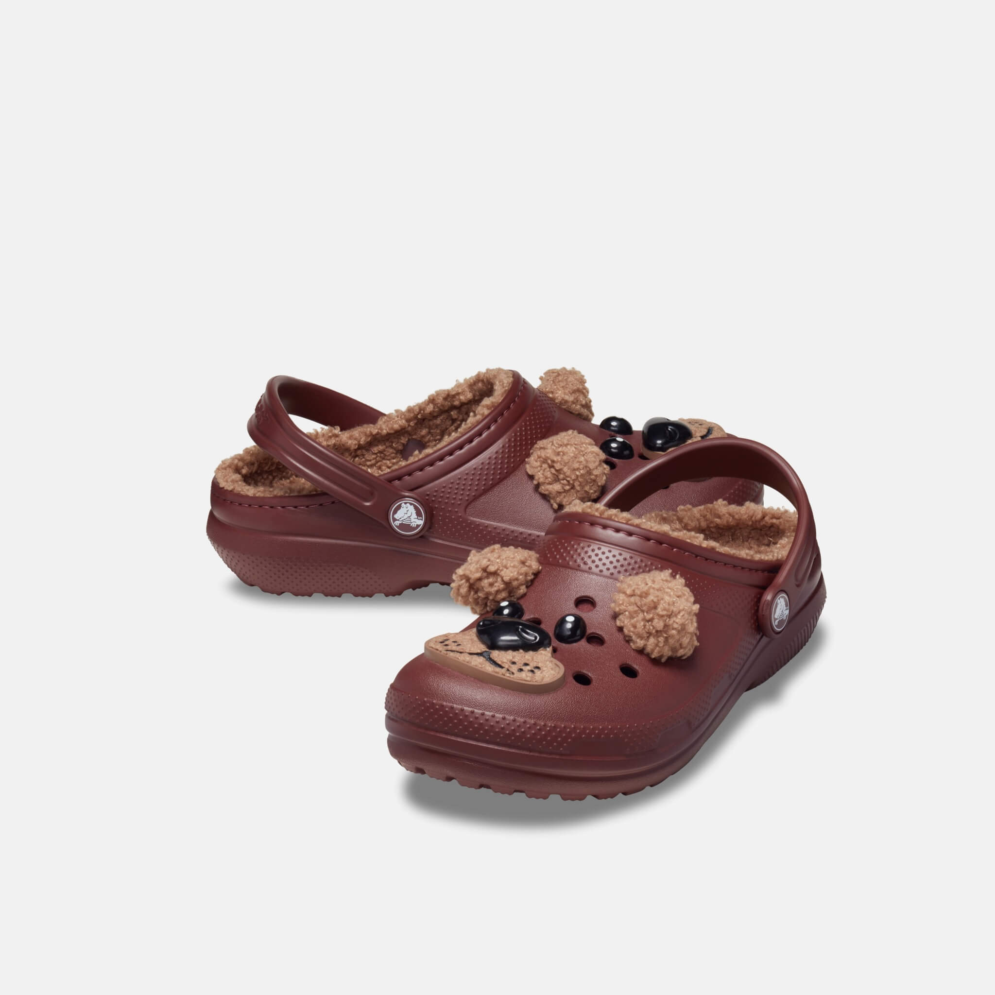 Crocs Kids Classic Lined I Am Brown Bear Clog Dark Clay