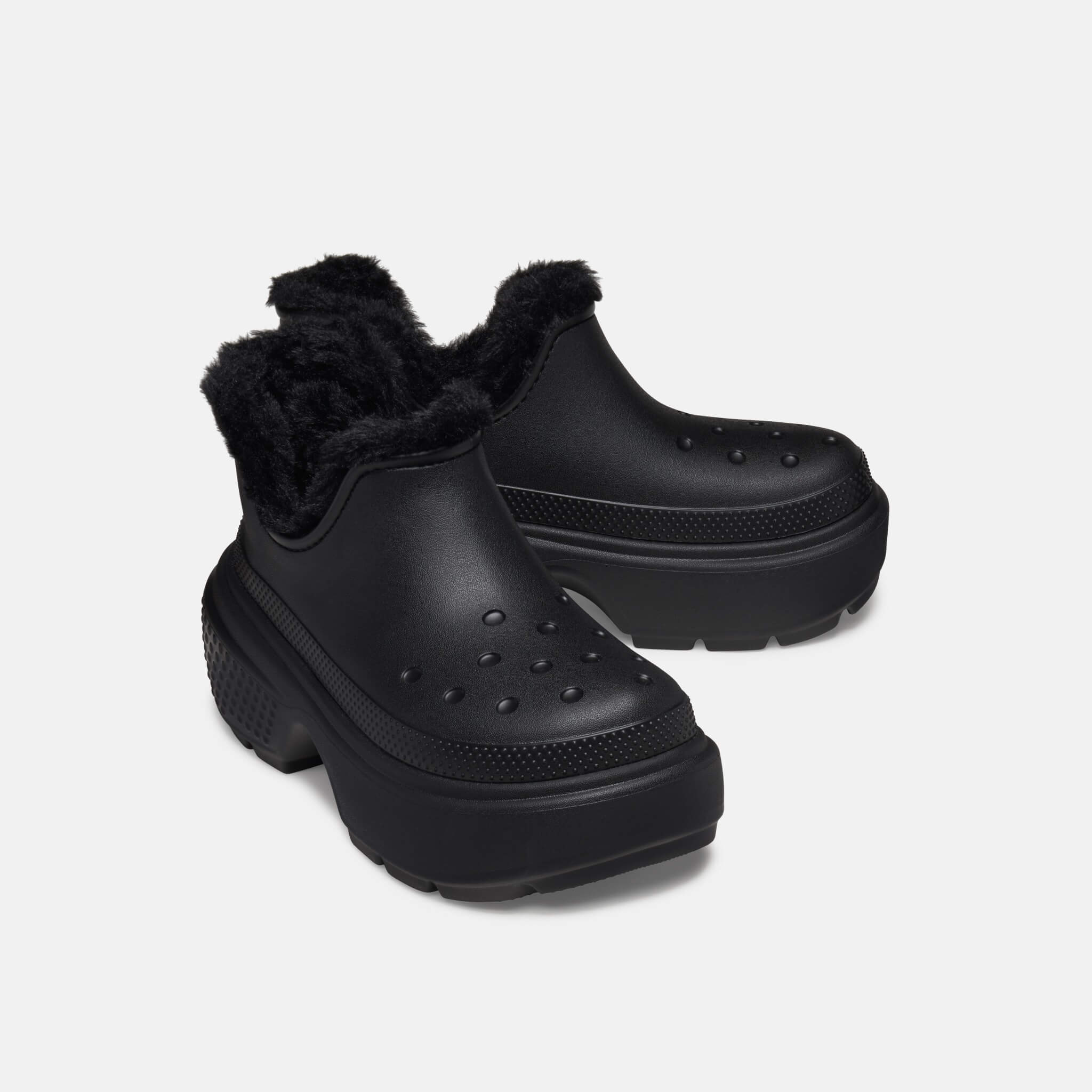 Crocs Stomp Lined Shorty Boot Black/Black
