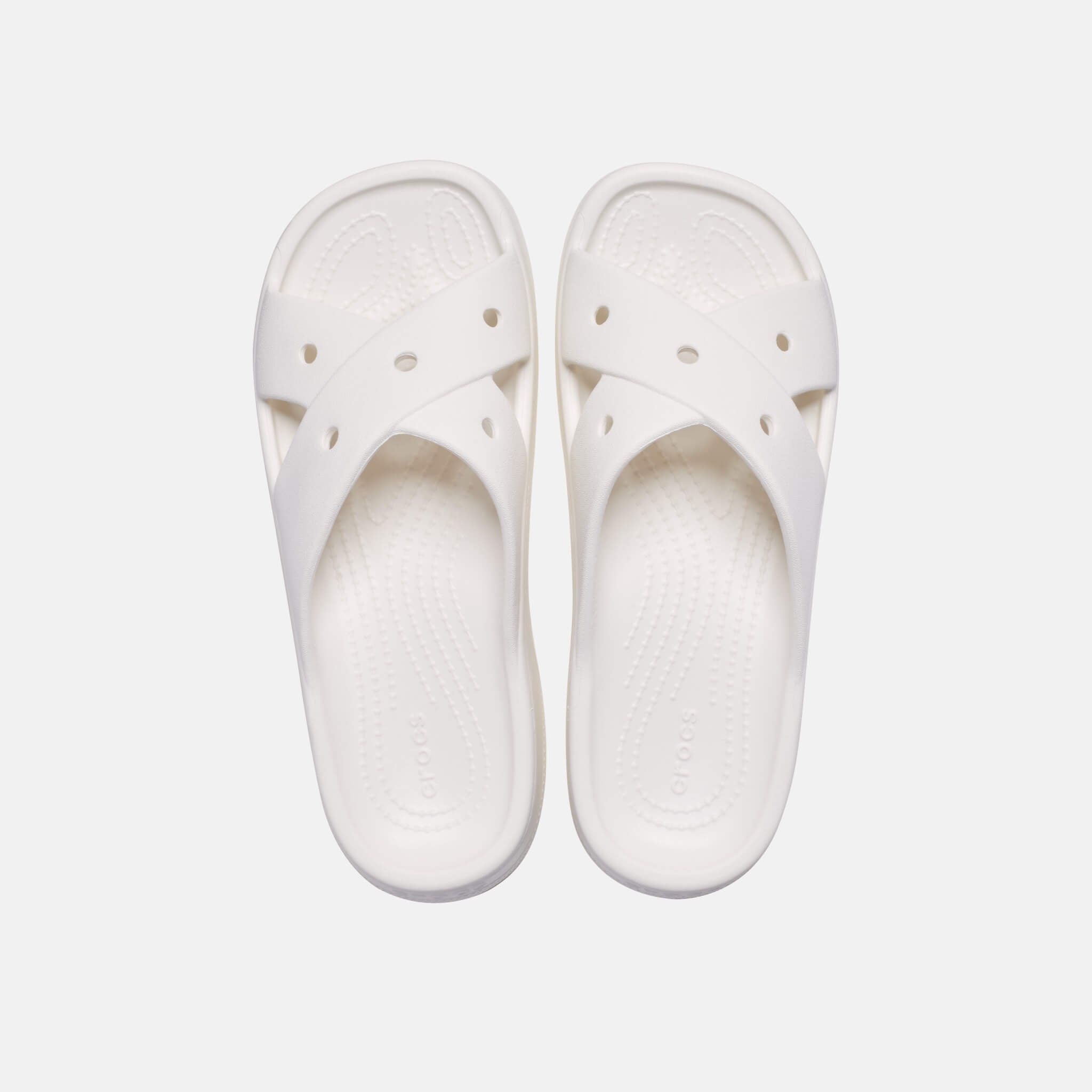 Crocs Classic Cross Strap Chalk