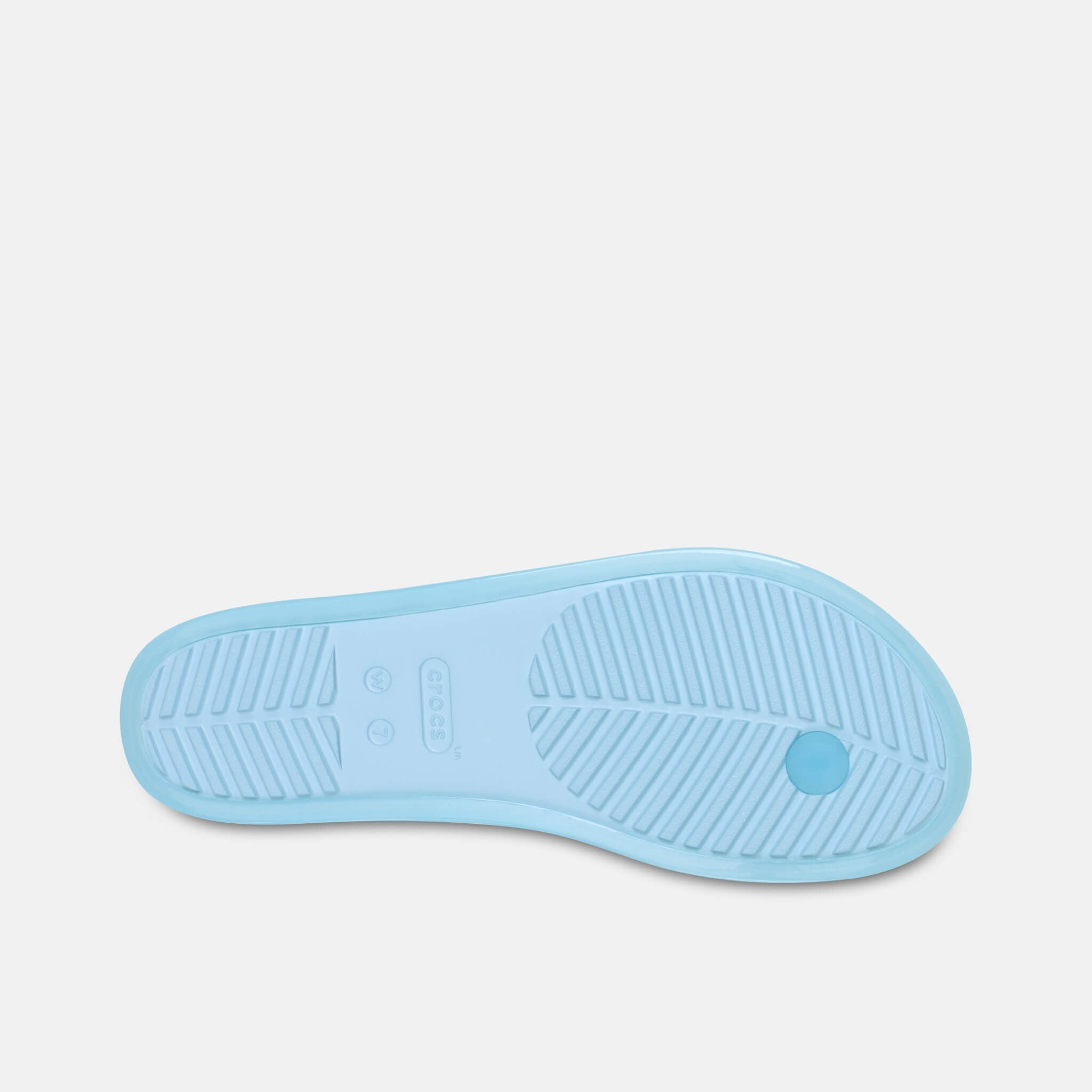 Crocs Miami Jelly Round Toe Flip Sky Blue Jelly
