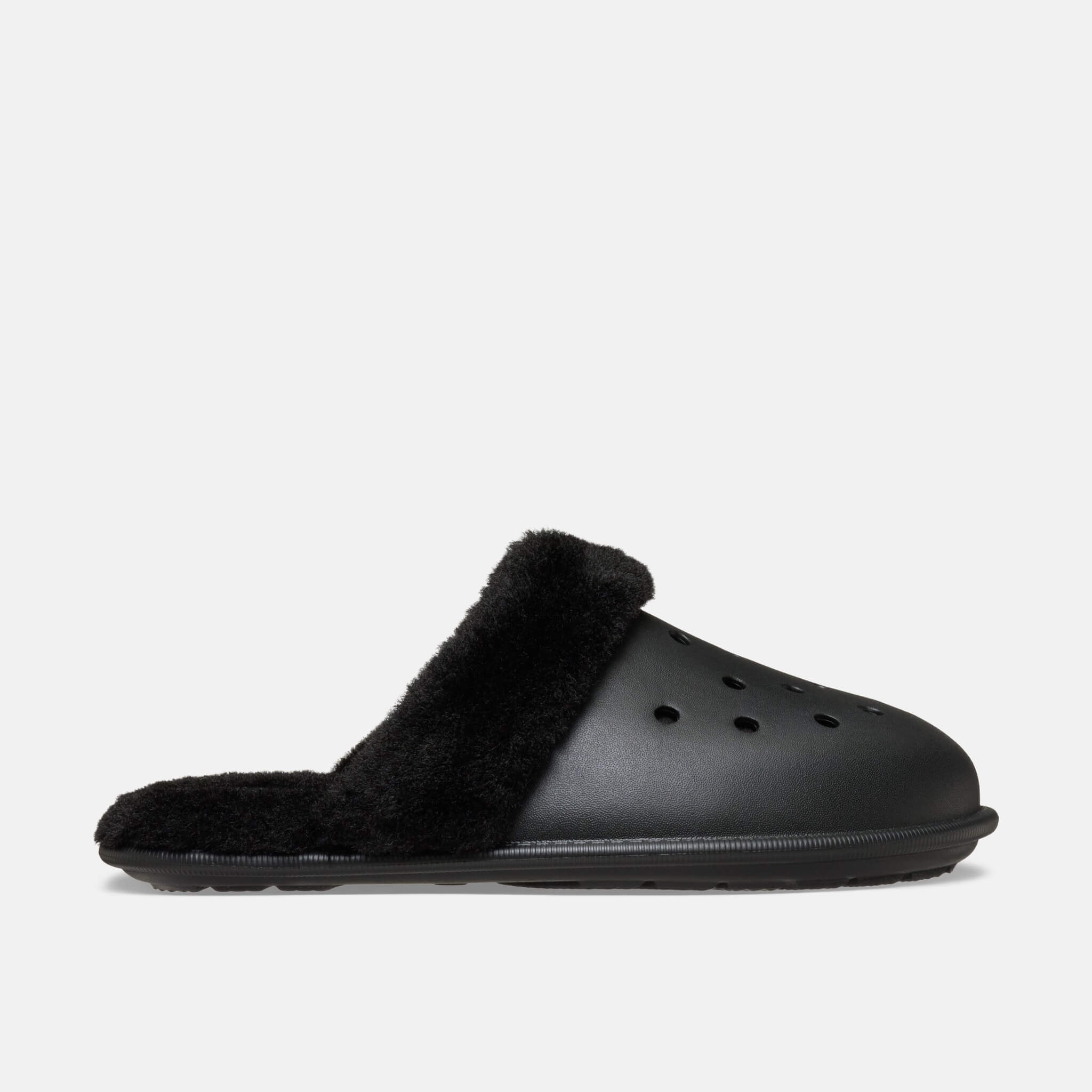 Crocs Classic Fuzz Scuff Black