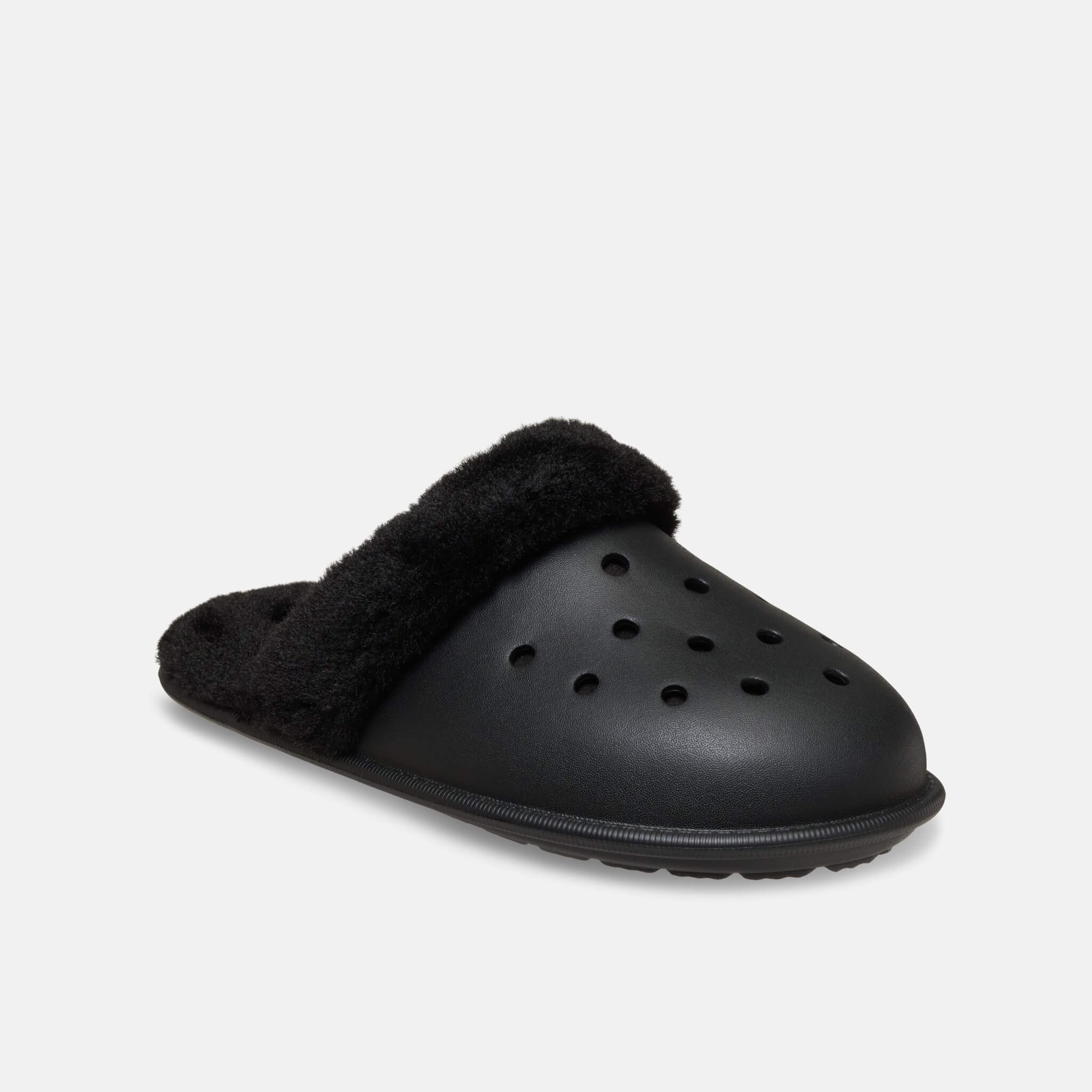 Crocs Classic Fuzz Scuff Black