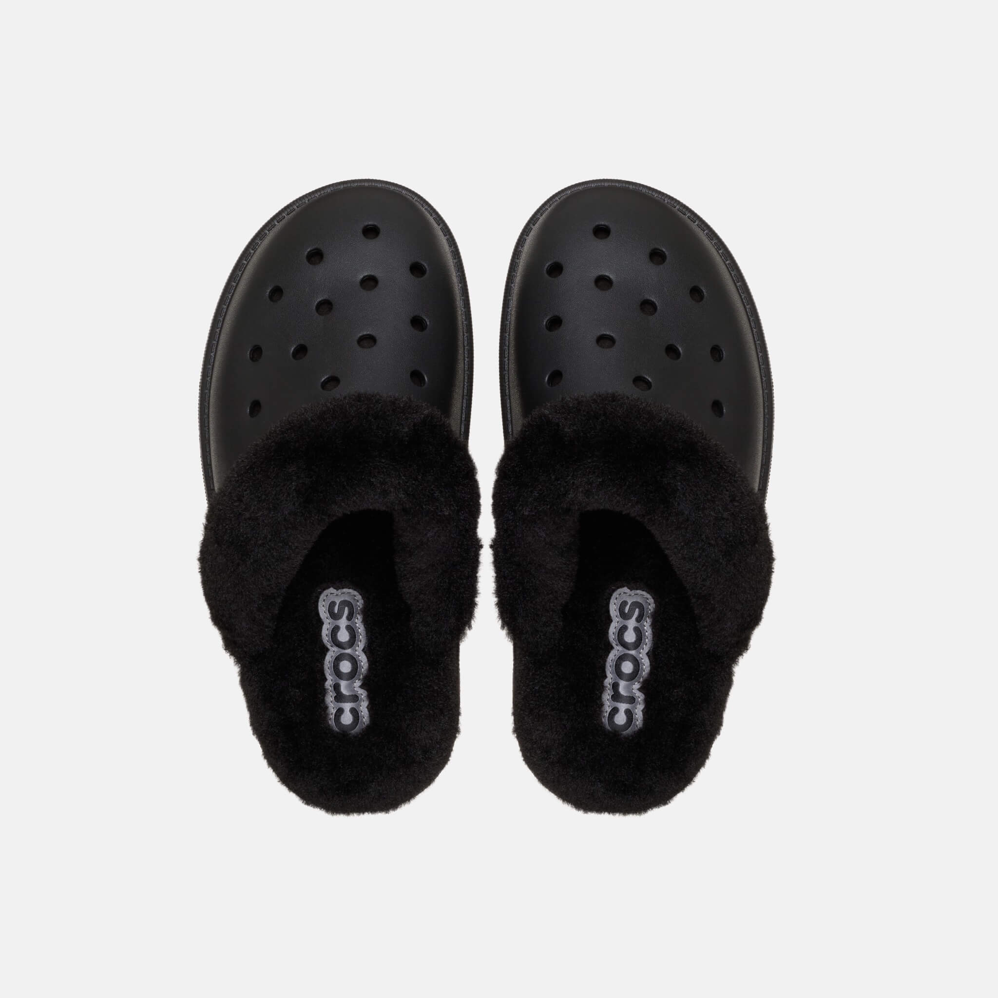 Crocs Classic Fuzz Scuff Black